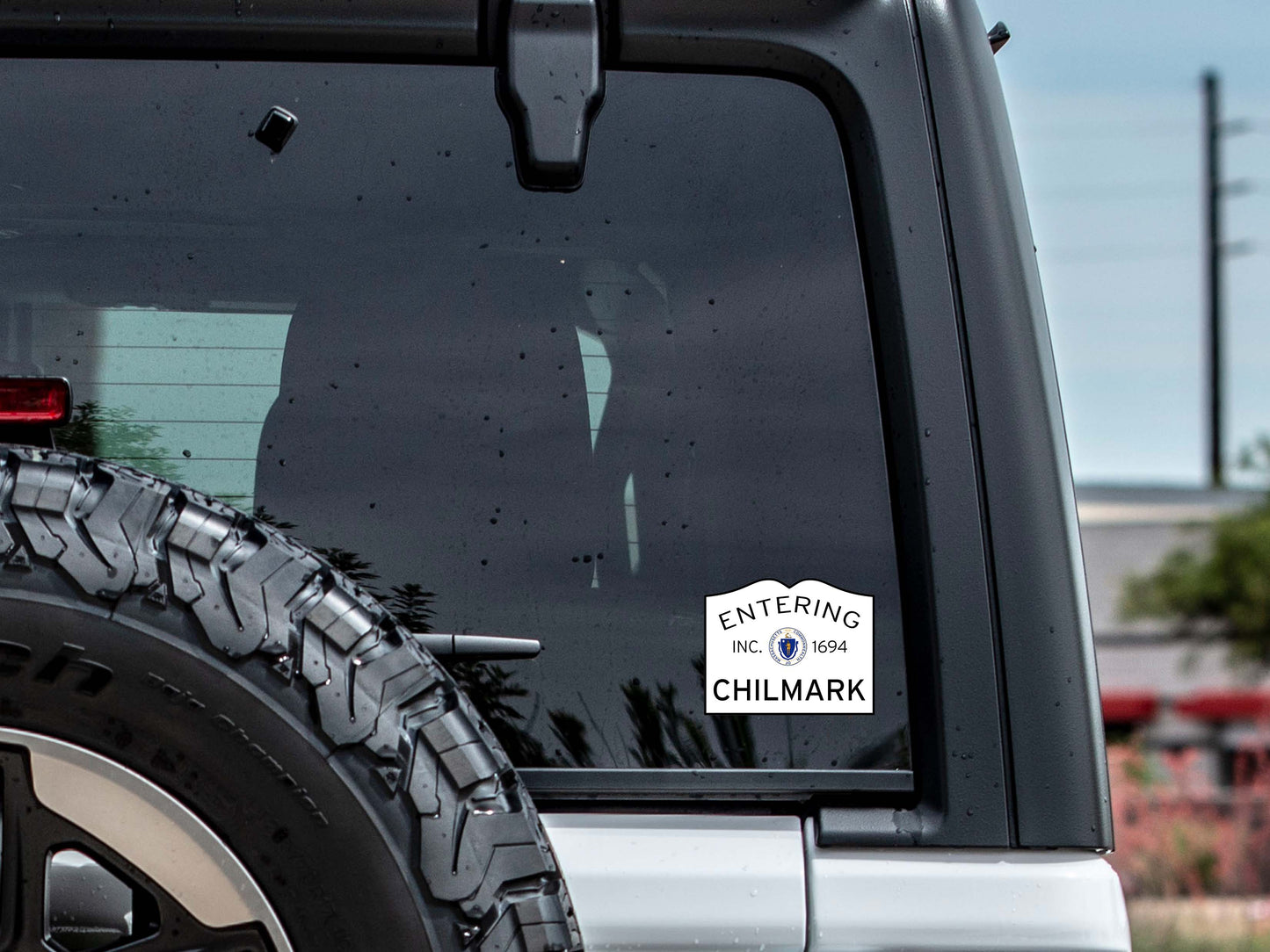 Entering Chilmark Waterproof Vinyl Martha's Vineyard Sticker