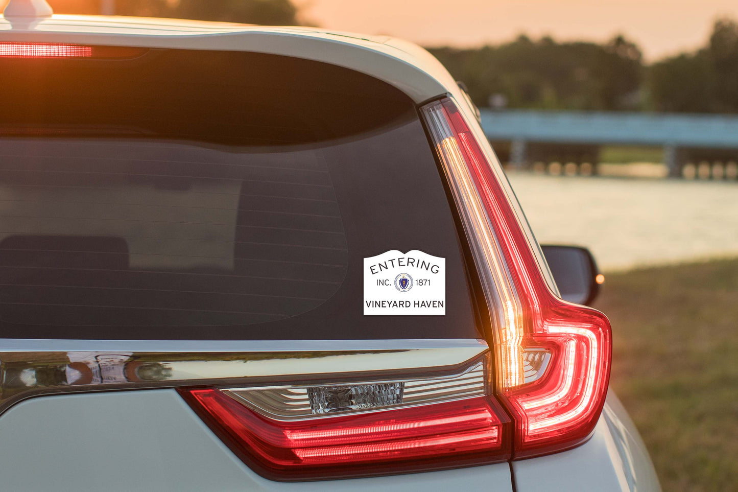 Entering Vineyard Haven Waterproof Vinyl Martha's Vineyard Sticker