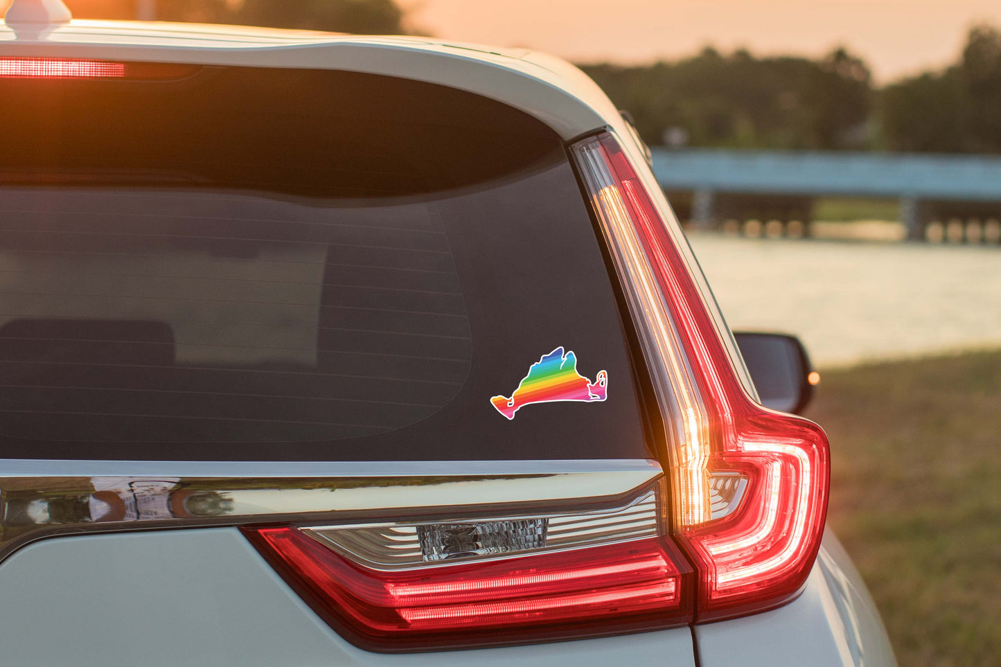 Martha's Vineyard Pride Rainbow Waterpoof Vinyl Sticker