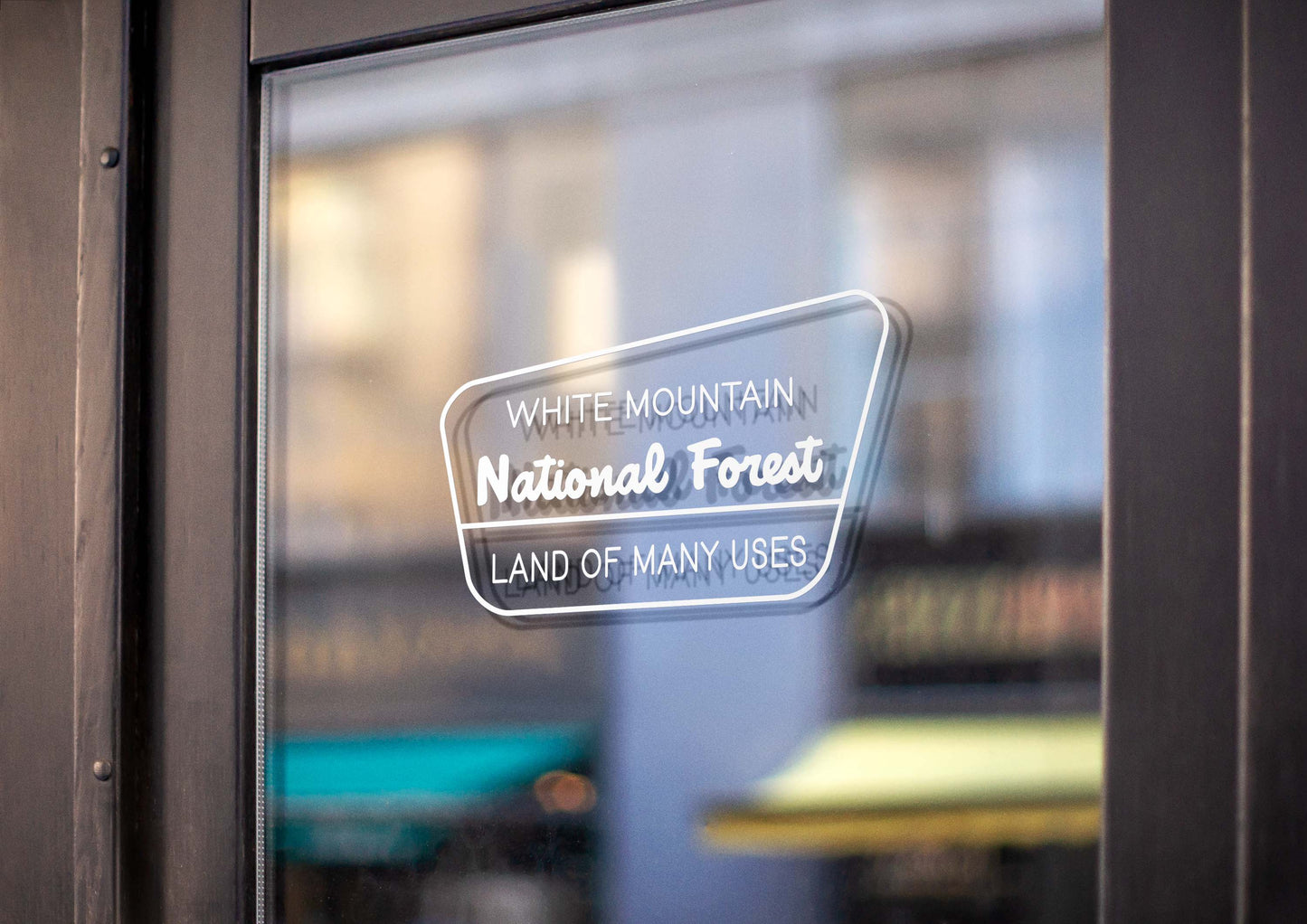 White Mountain National Forest Entrance Sign Cutout Vinyl Sticker