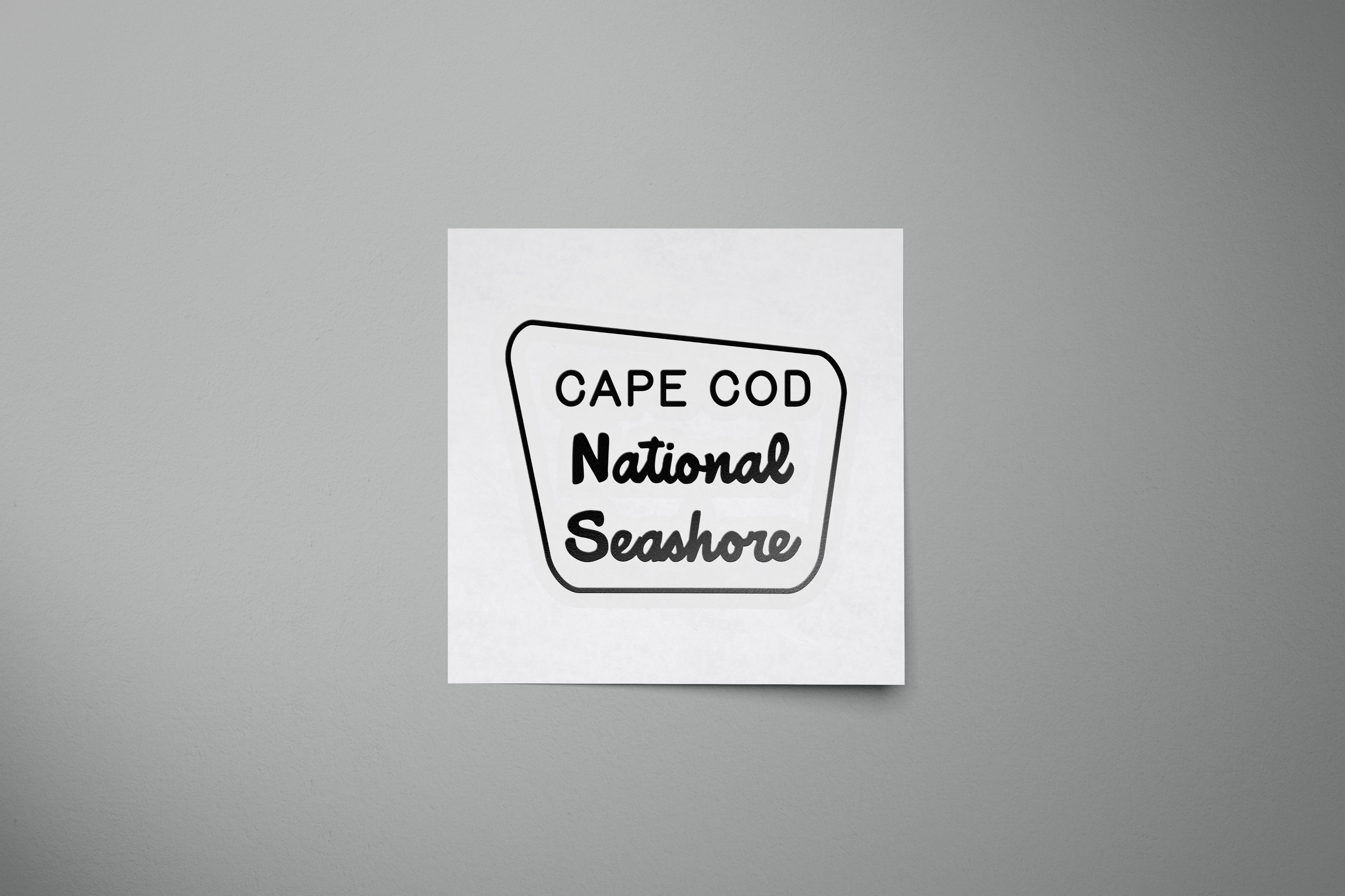 Cape Cod National Seashore Entrance Sign Sticker