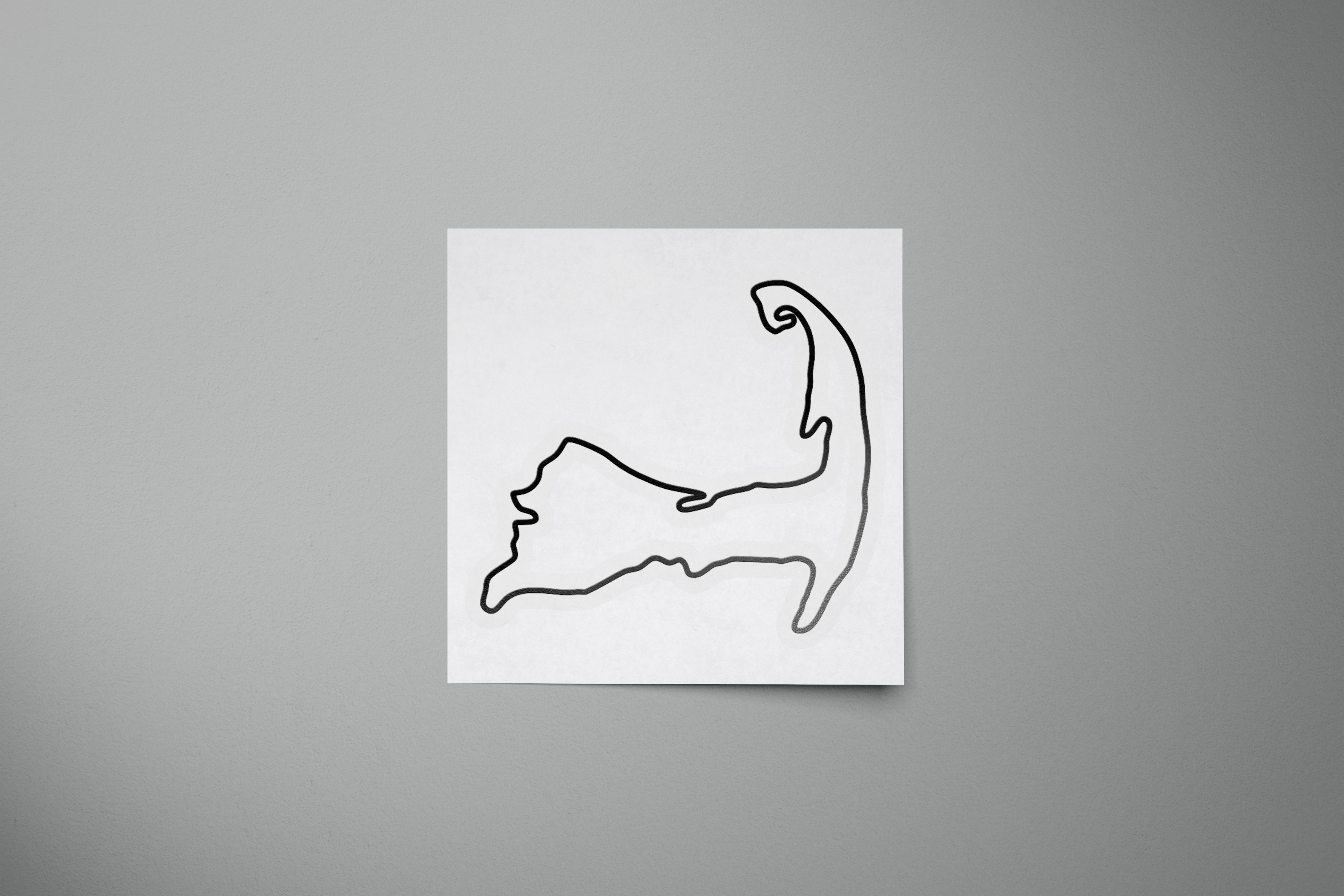 Cape Cod Outline Sticker
