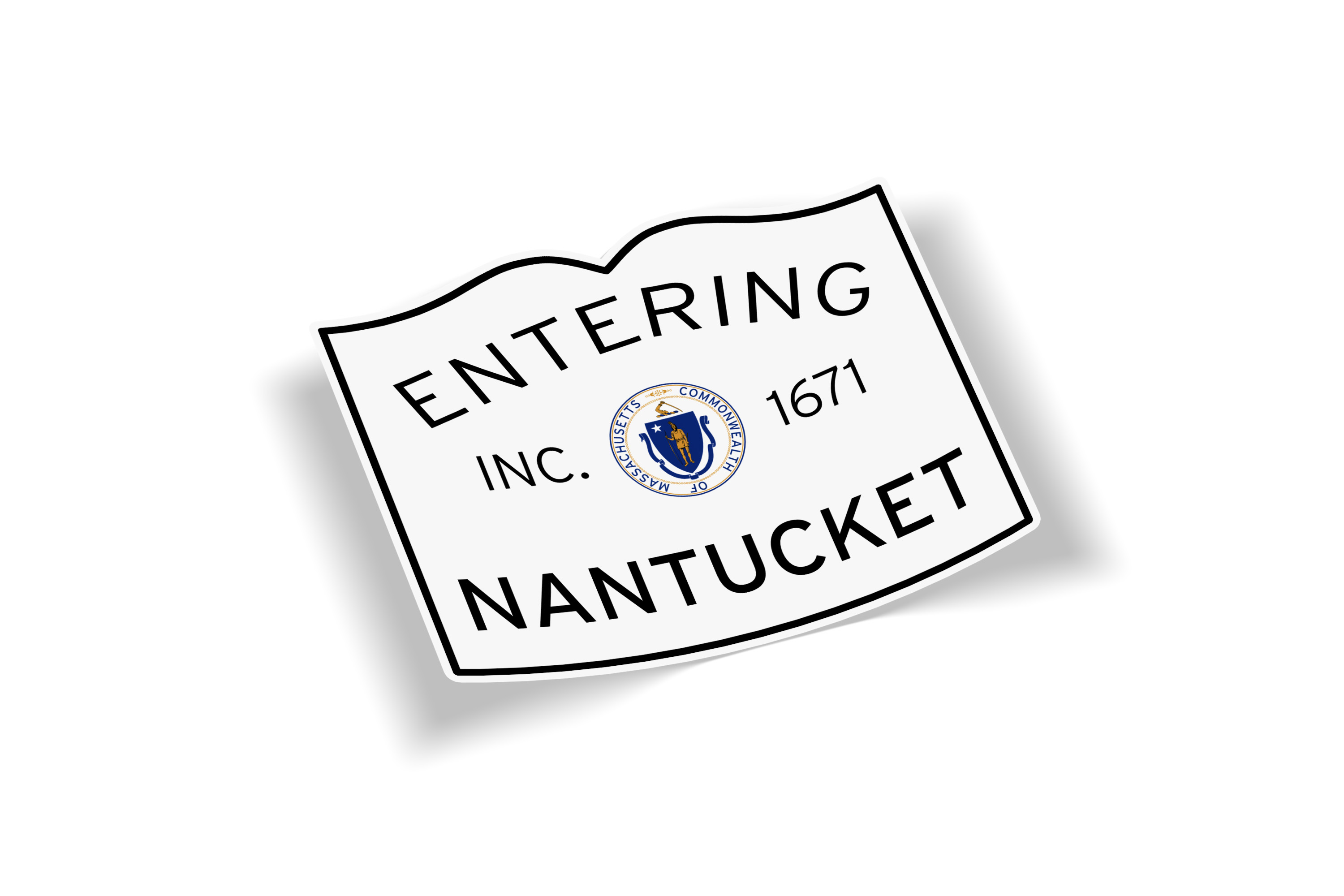 Entering Nantucket Sticker