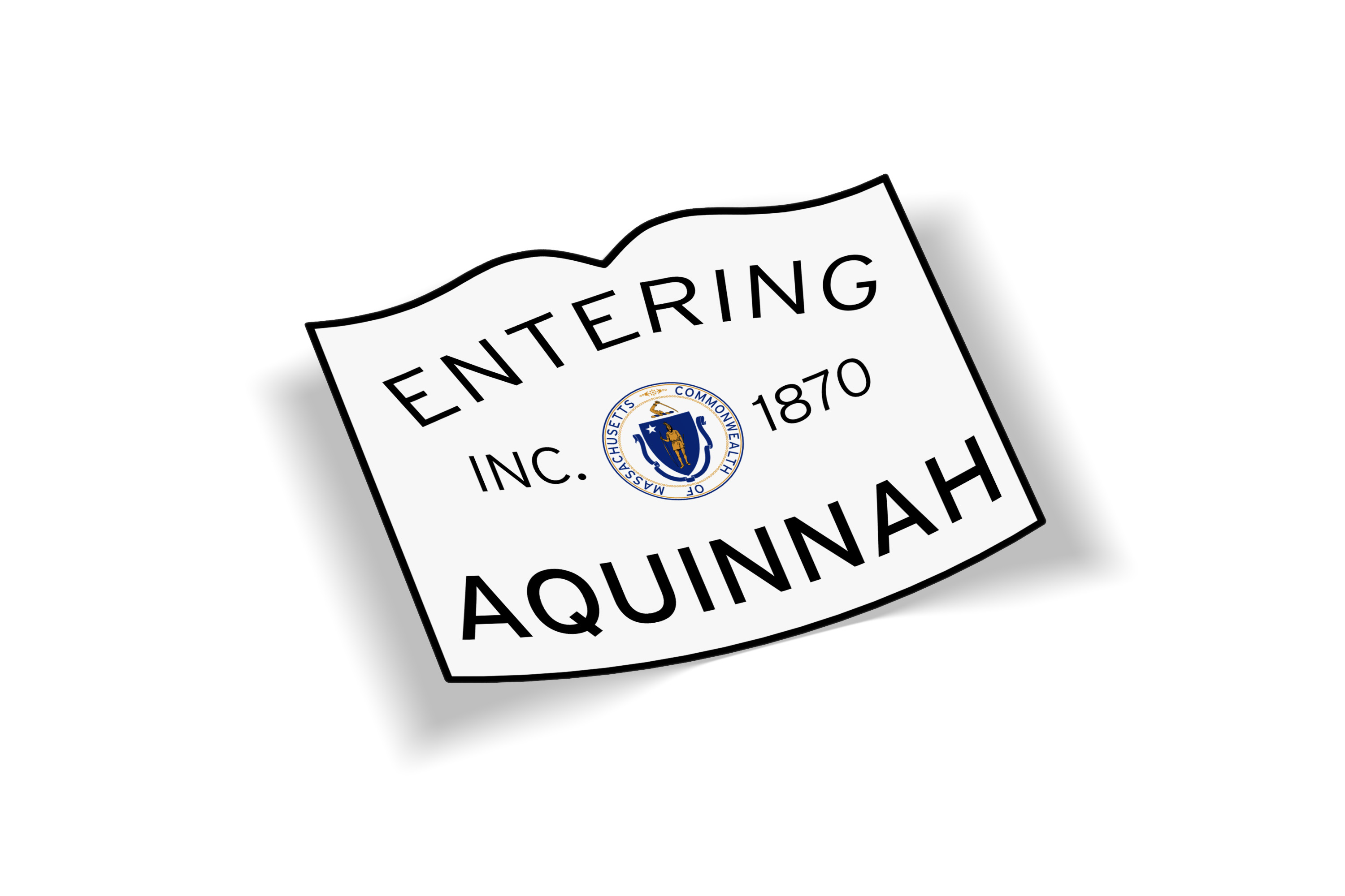 Entering Aquinnah Sticker