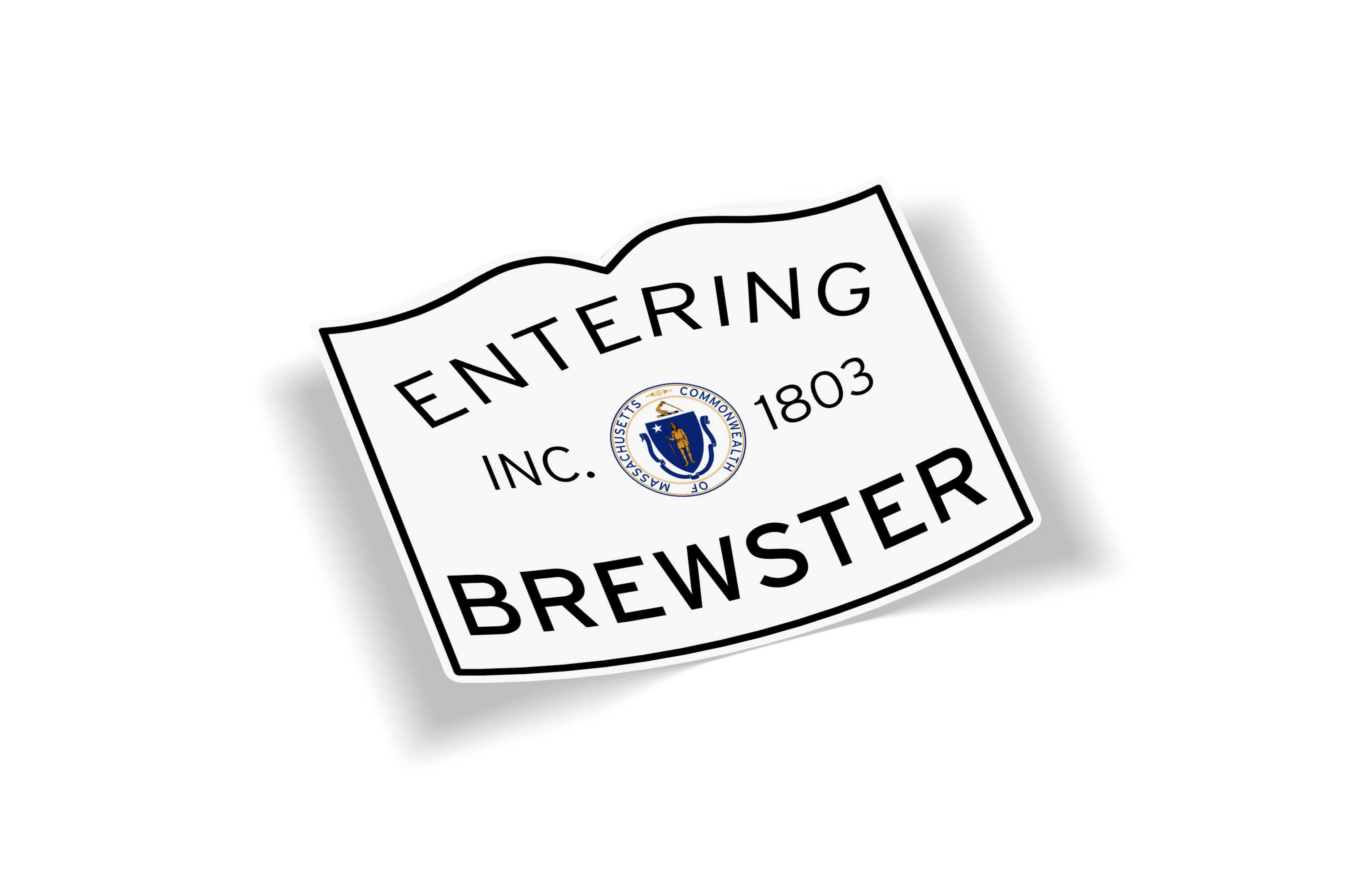 Entering Brewster Sticker