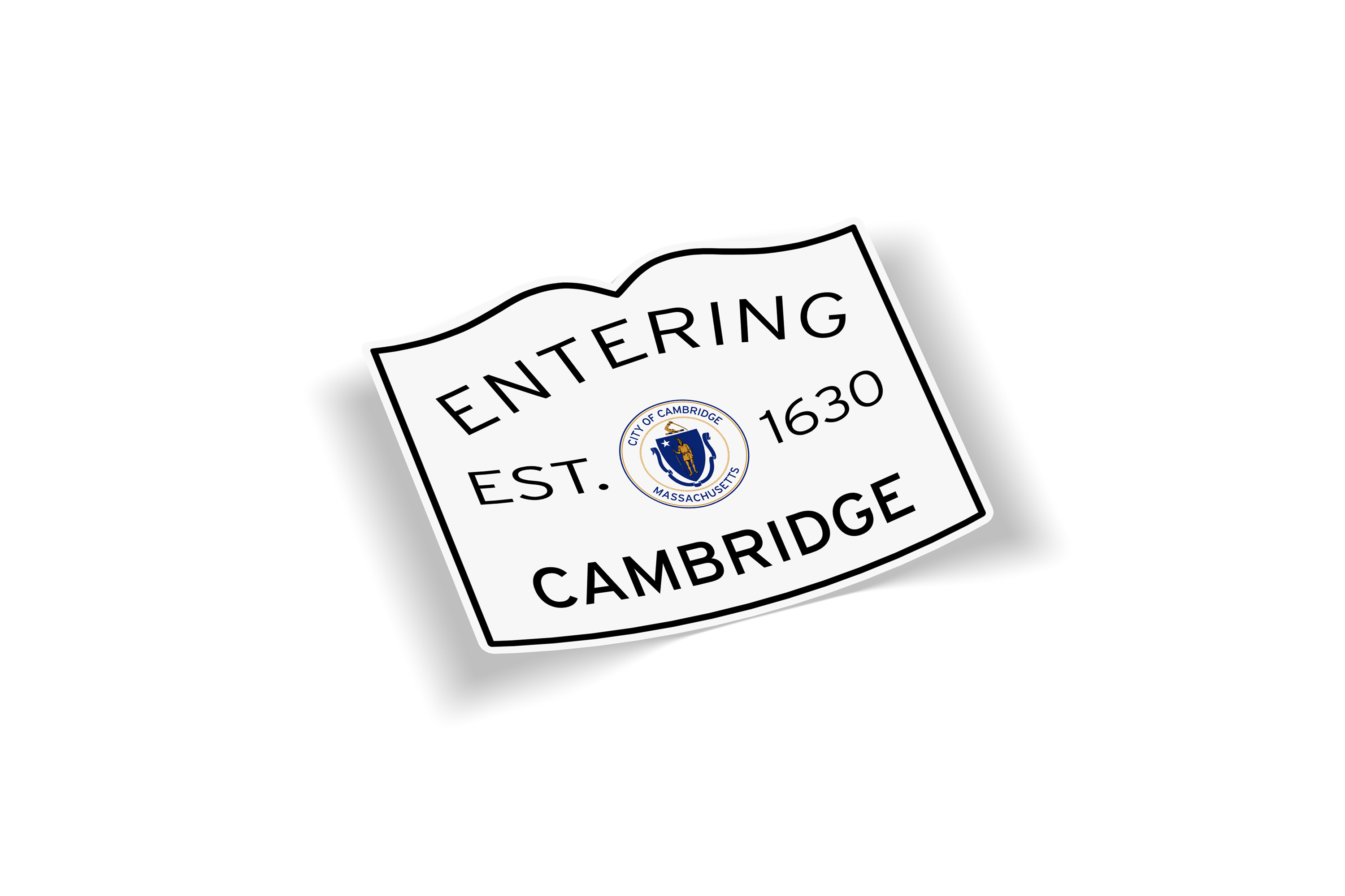 Entering Cambridge Sticker