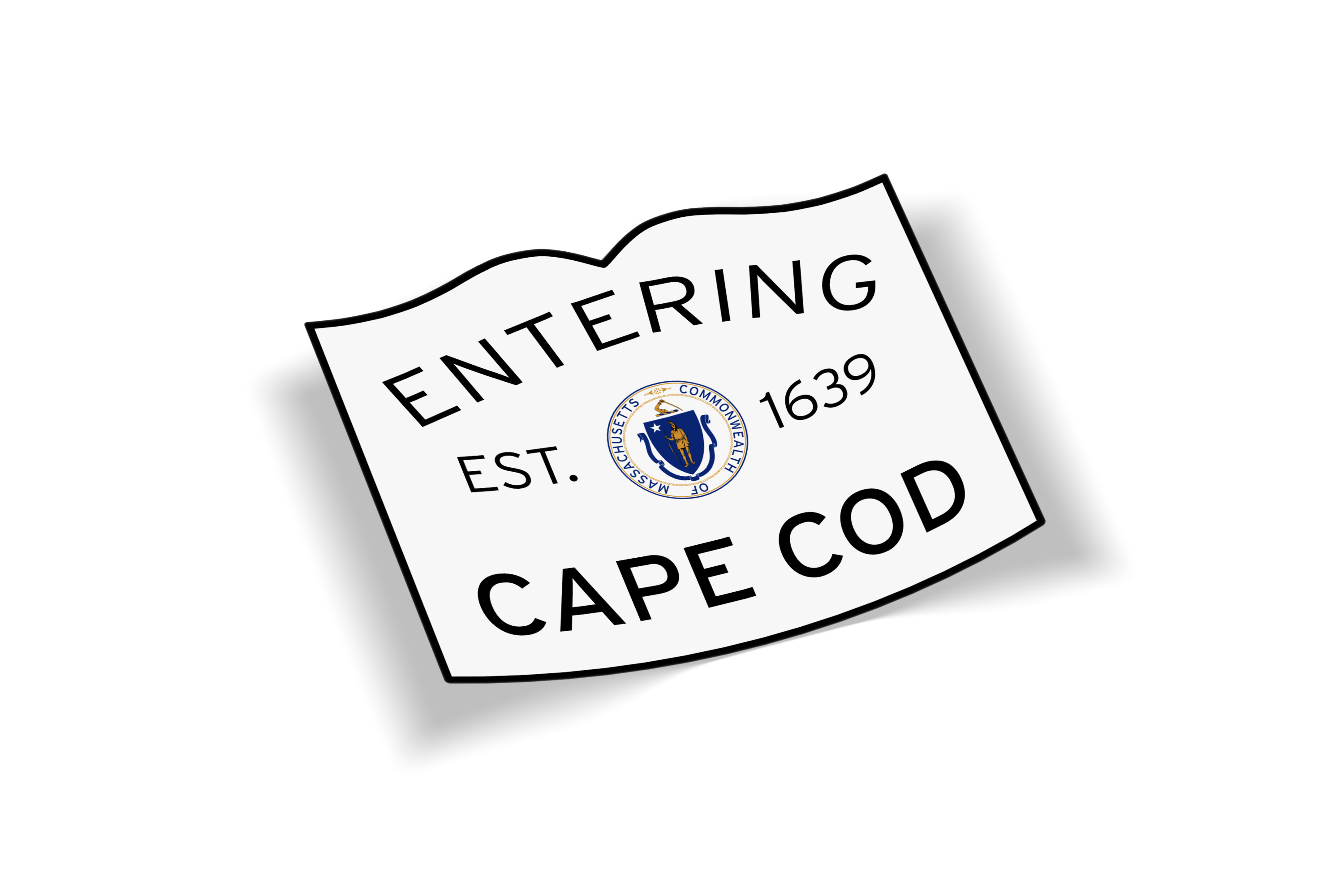 Entering Cape Cod Sticker