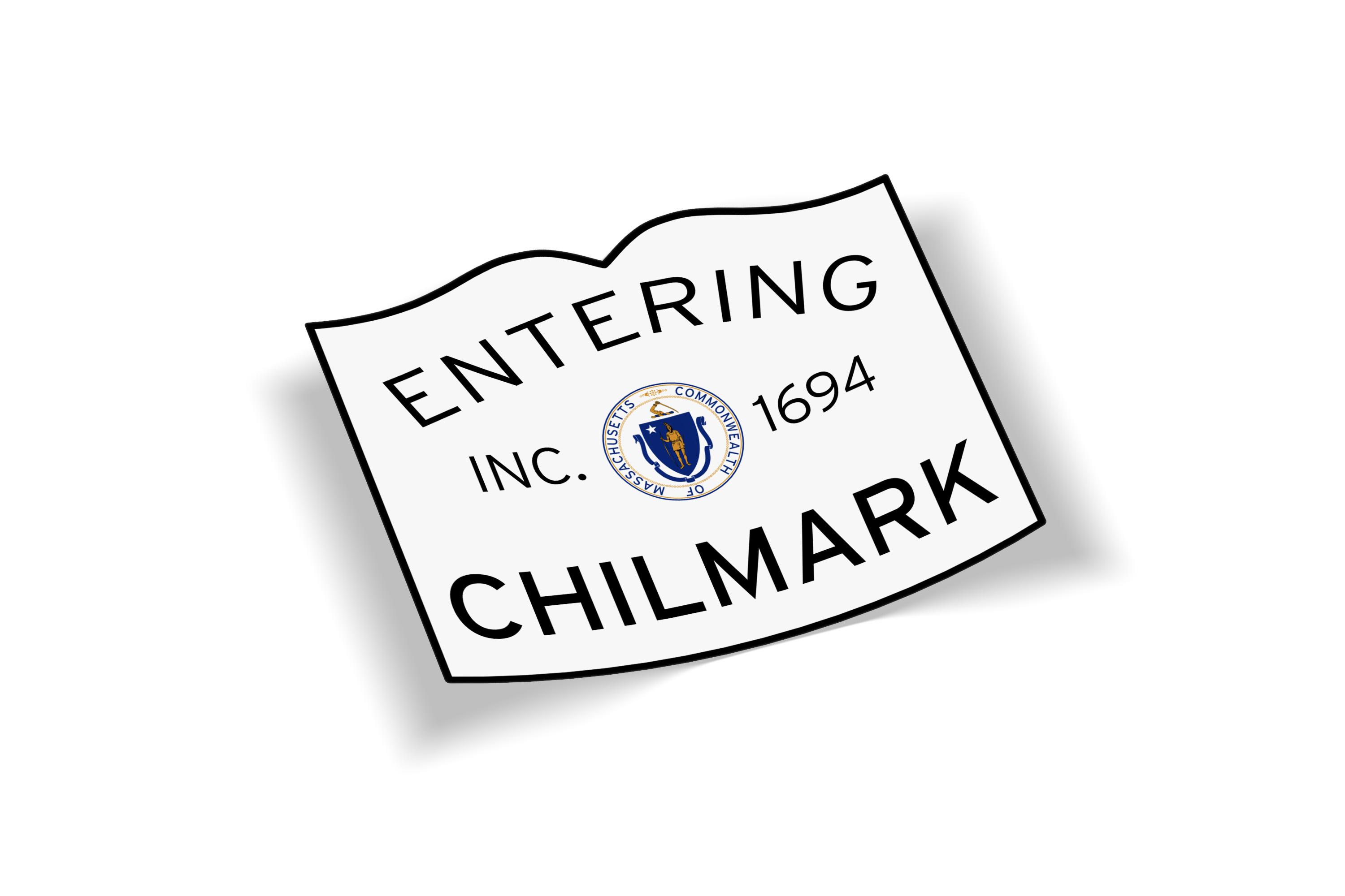 Entering Chilmark Sticker