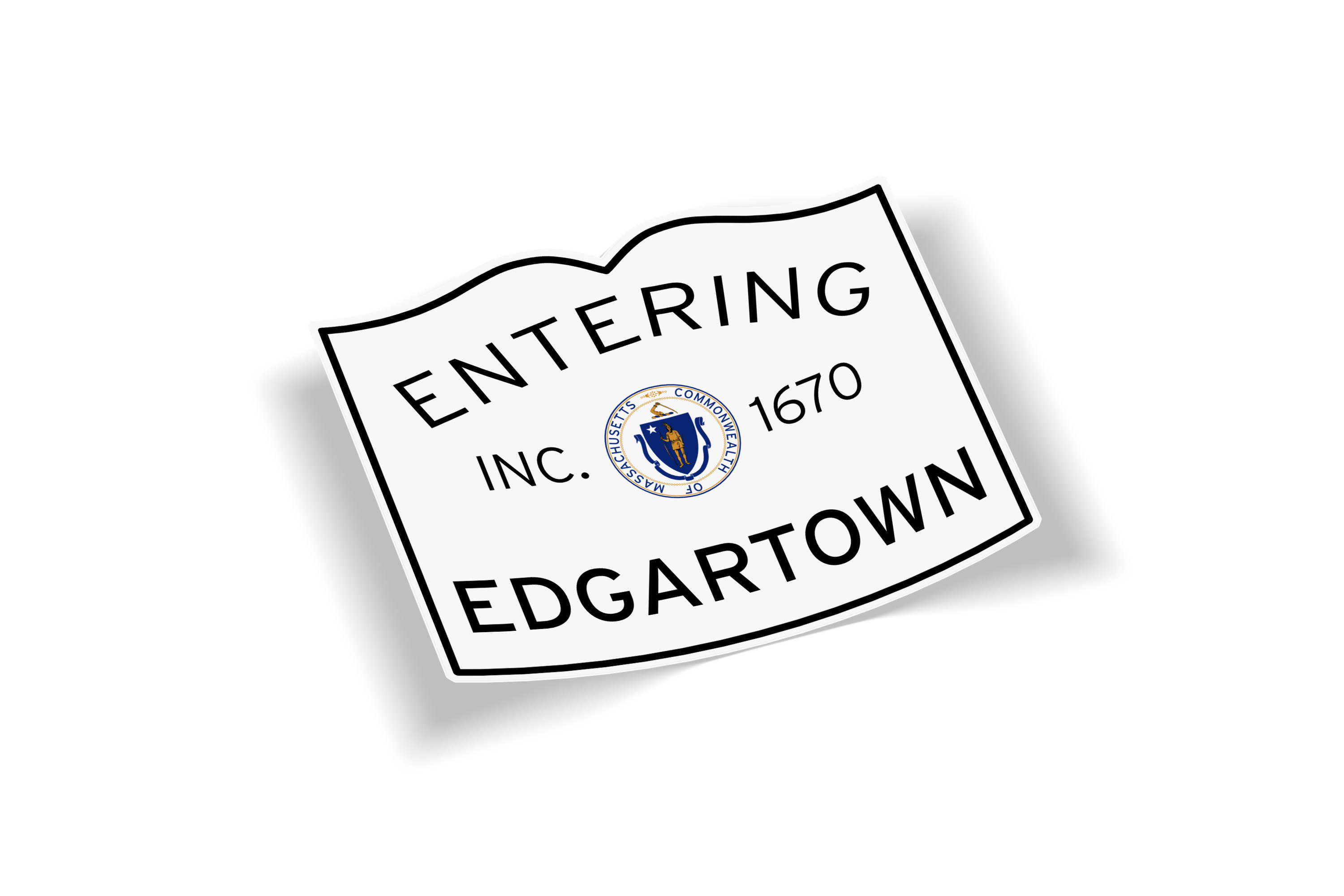 Entering Edgartown Sticker