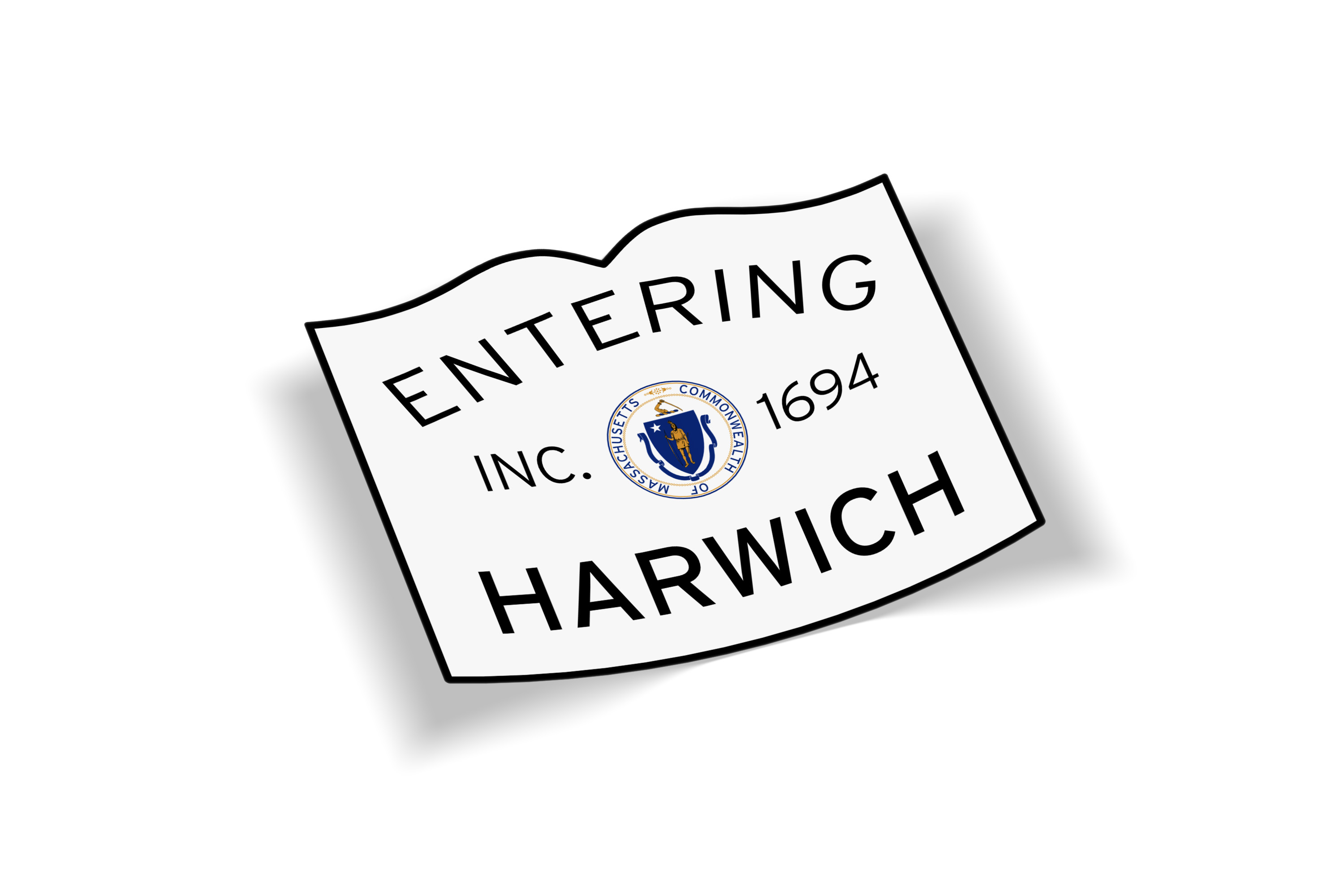 Entering Harwich Sticker