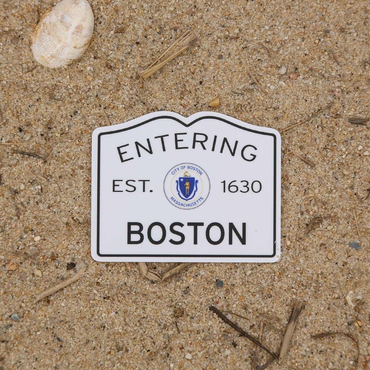 Entering Boston Sticker