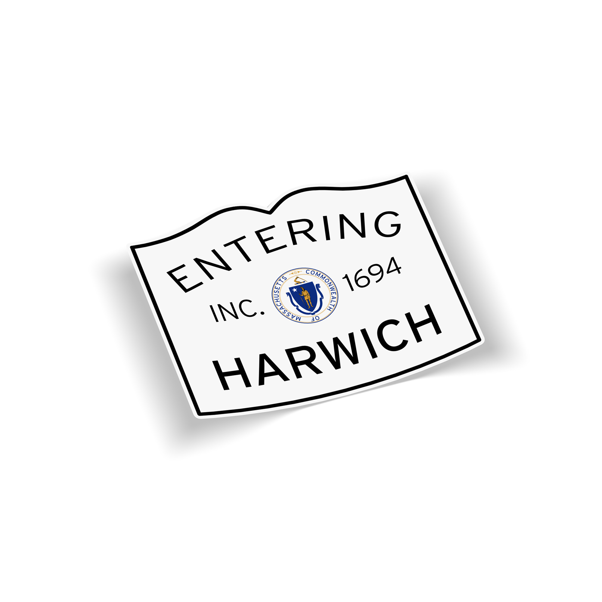 Entering Harwich Sticker