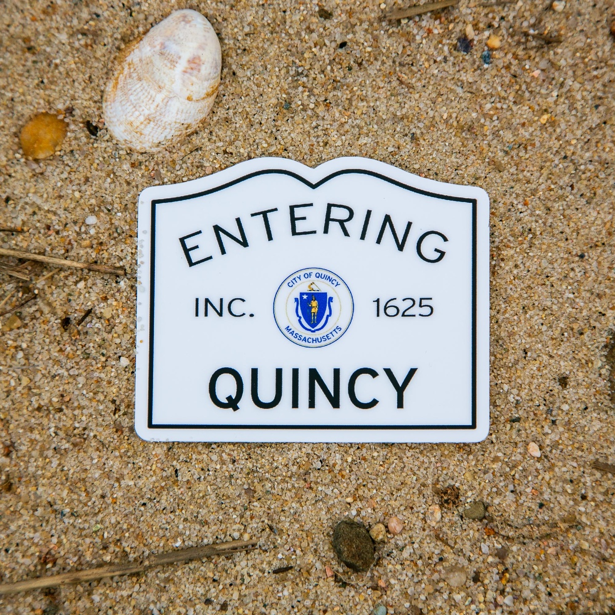 Entering Quincy Sticker