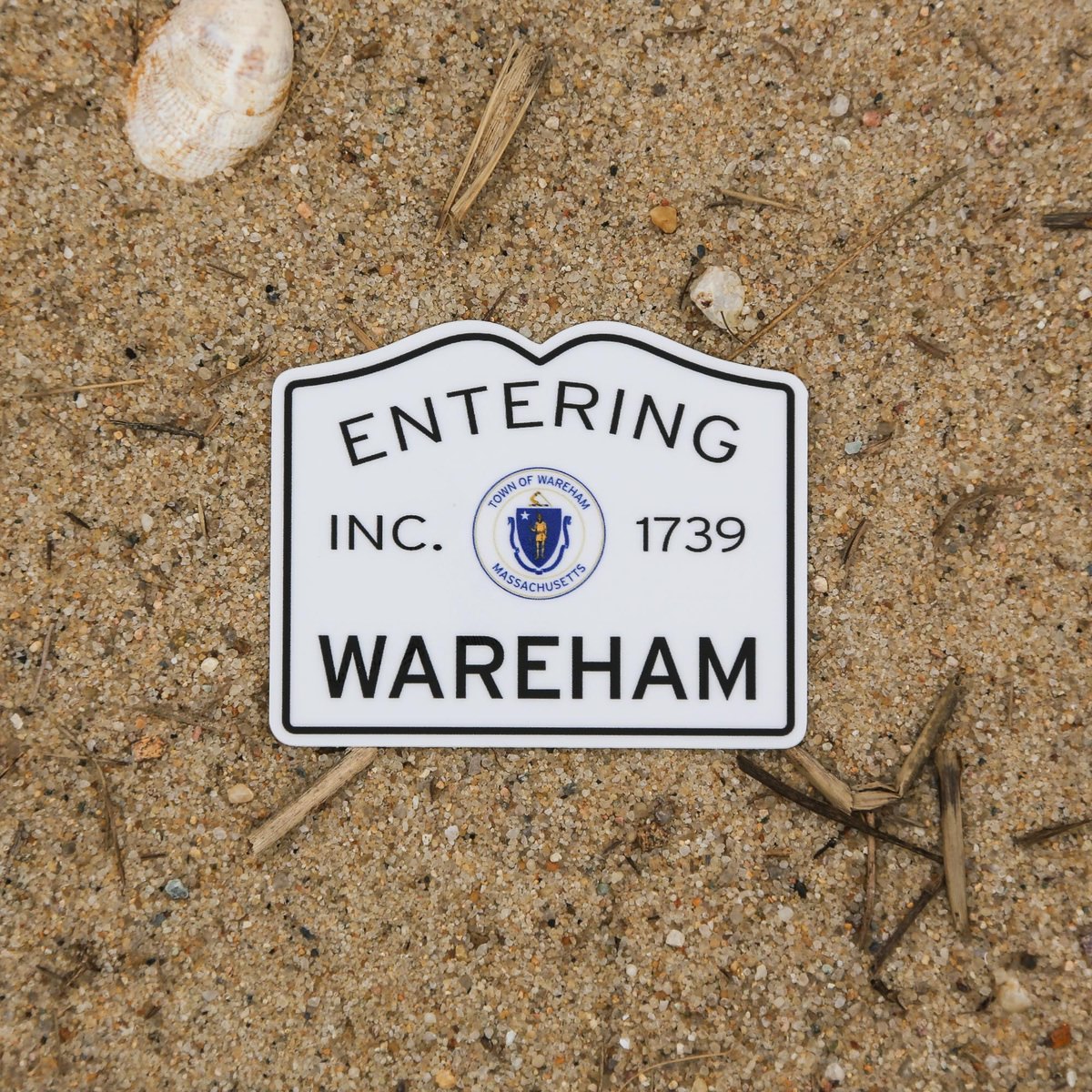 Entering Wareham Sticker