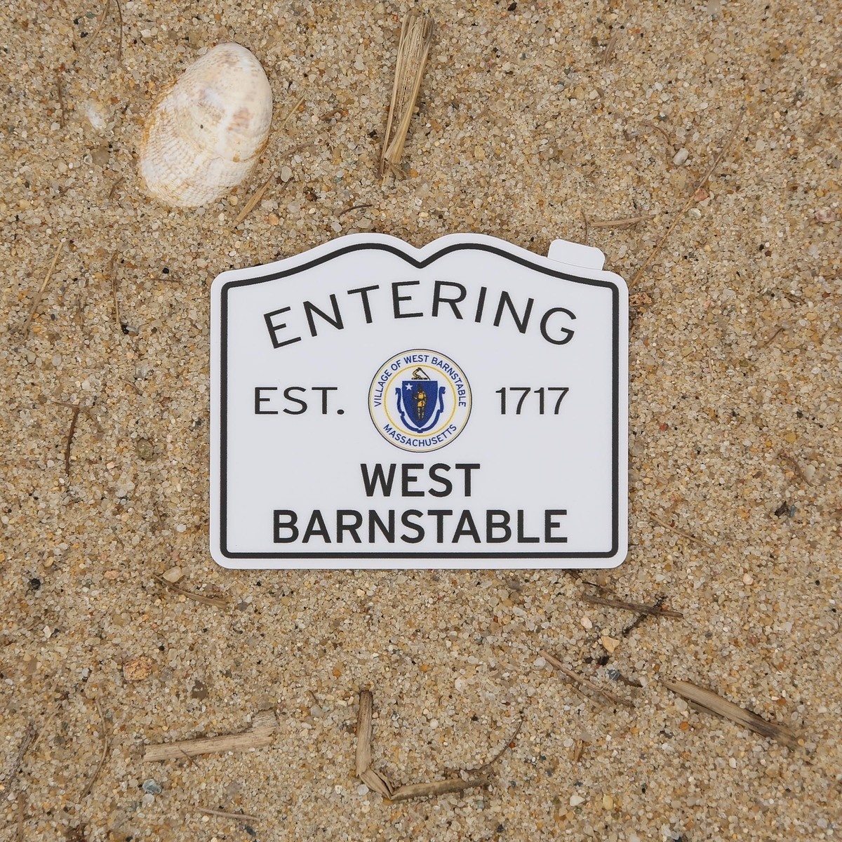 Entering West Barnstable Sticker