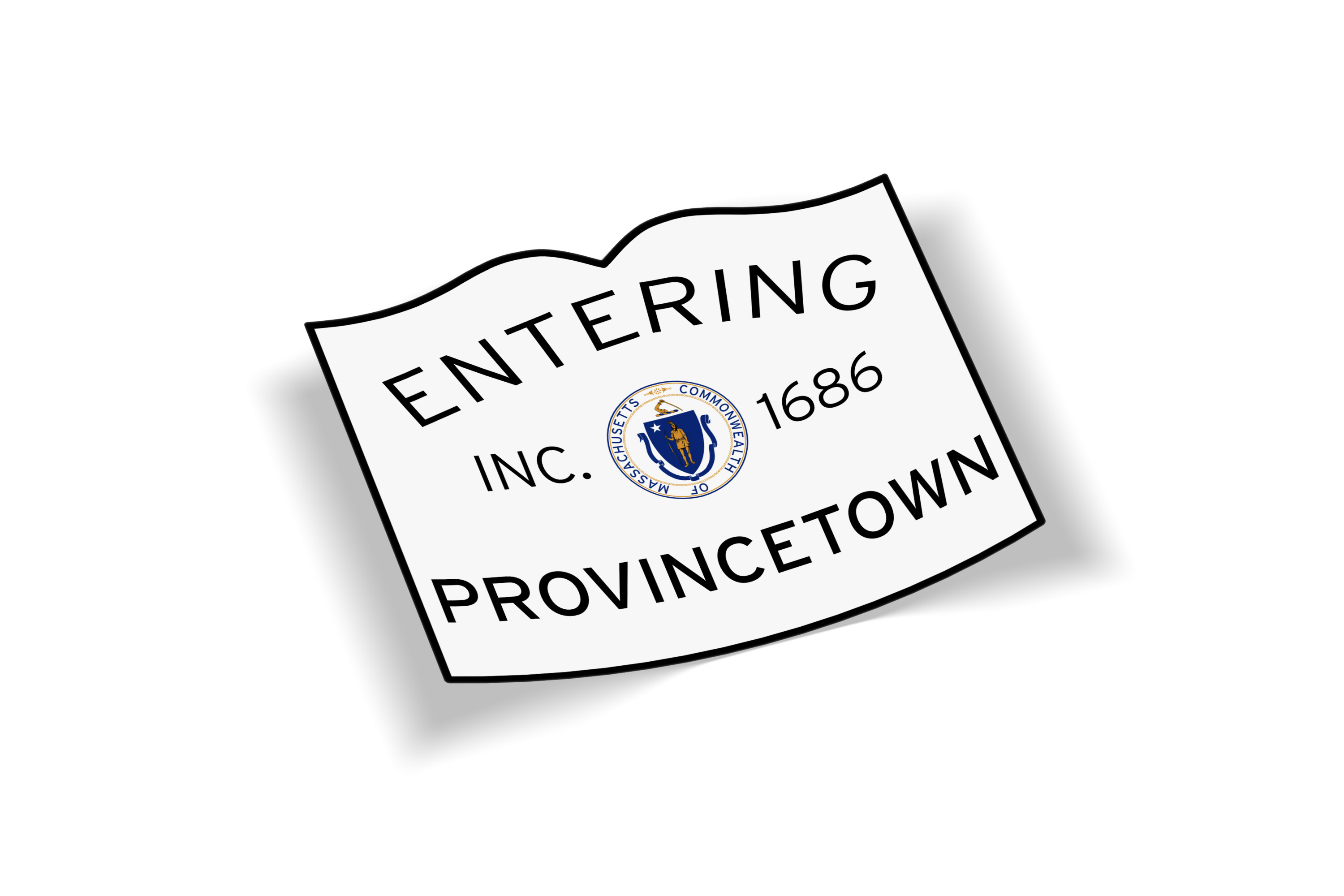 Entering Provincetown Sticker
