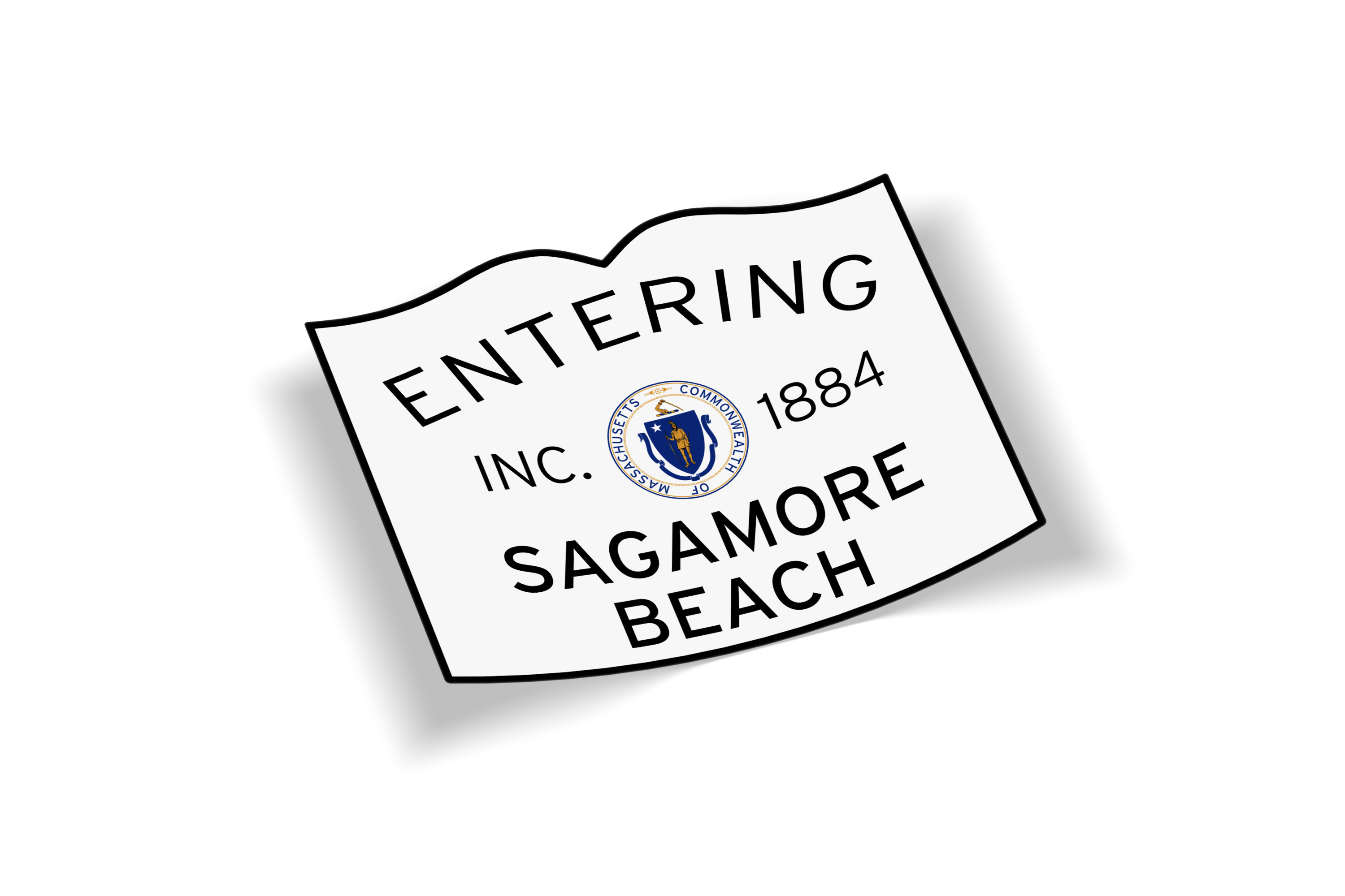 Entering Sagamore Beach Sticker