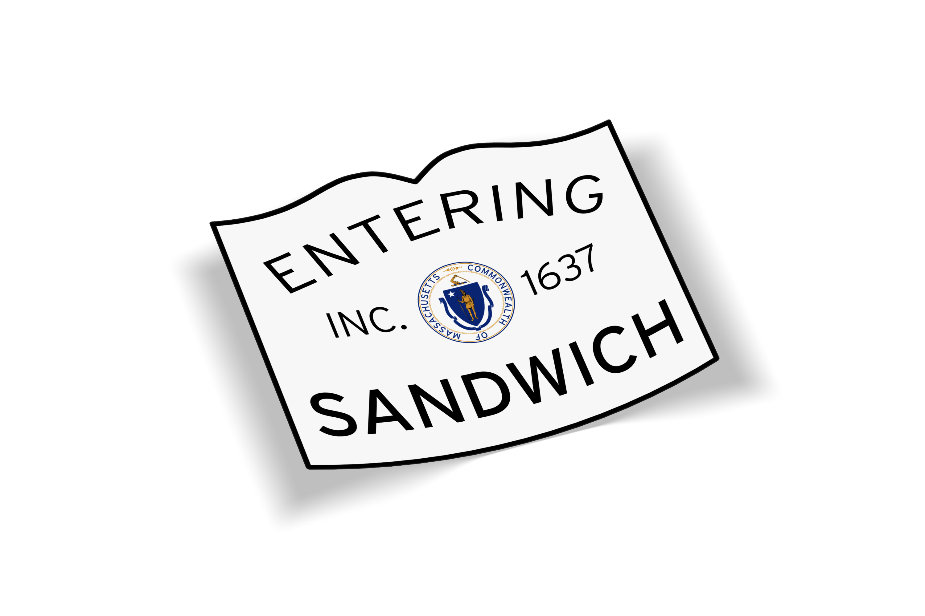 Entering Sandwich Sticker