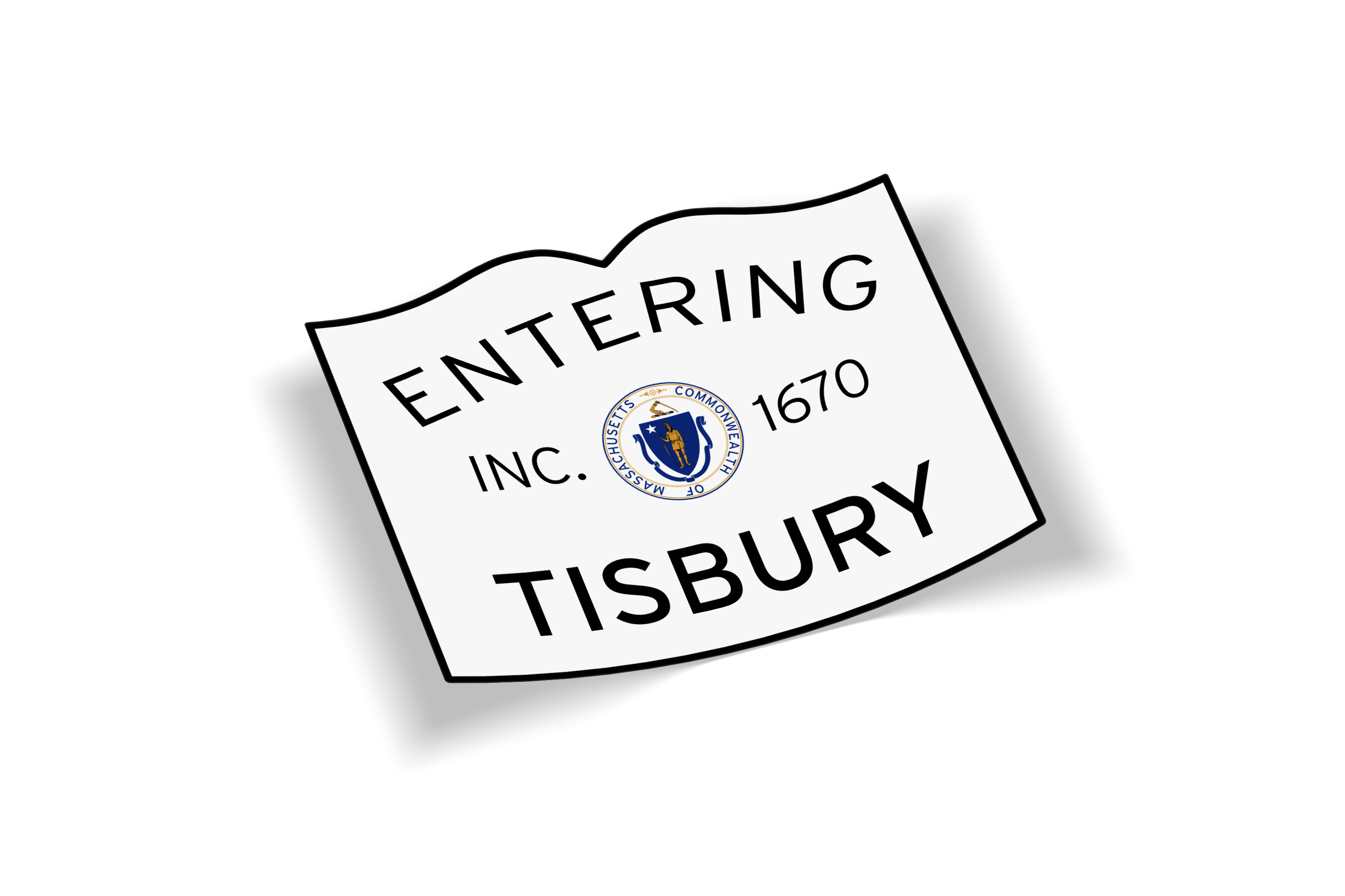 Entering Tisbury Sticker