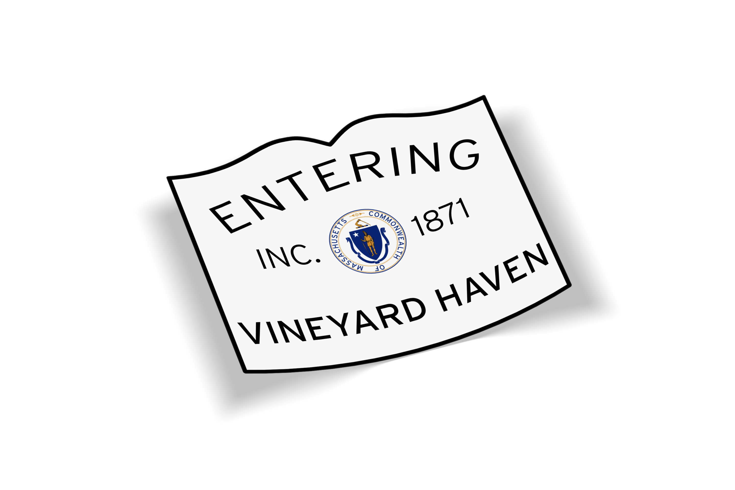 Entering Vineyard Haven Sticker