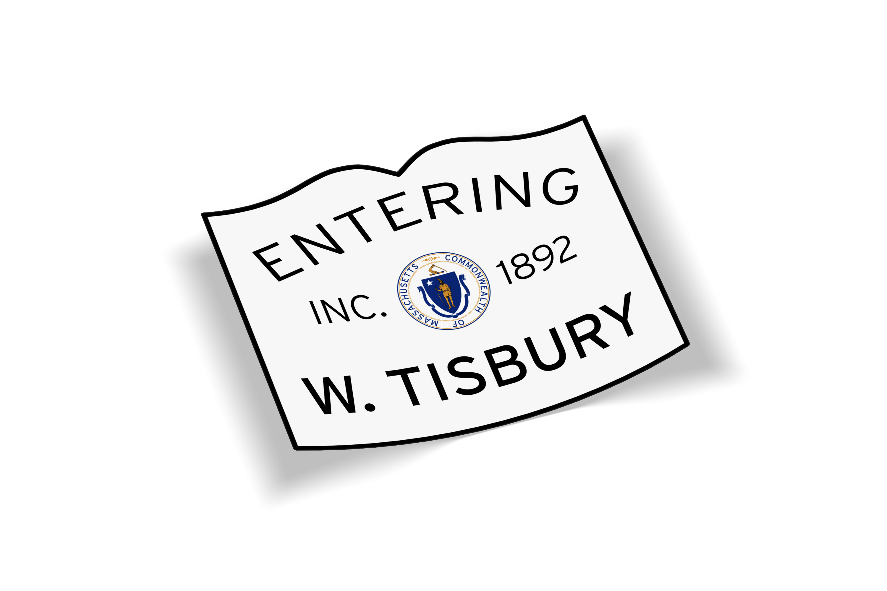 Entering West Tisbury Sticker