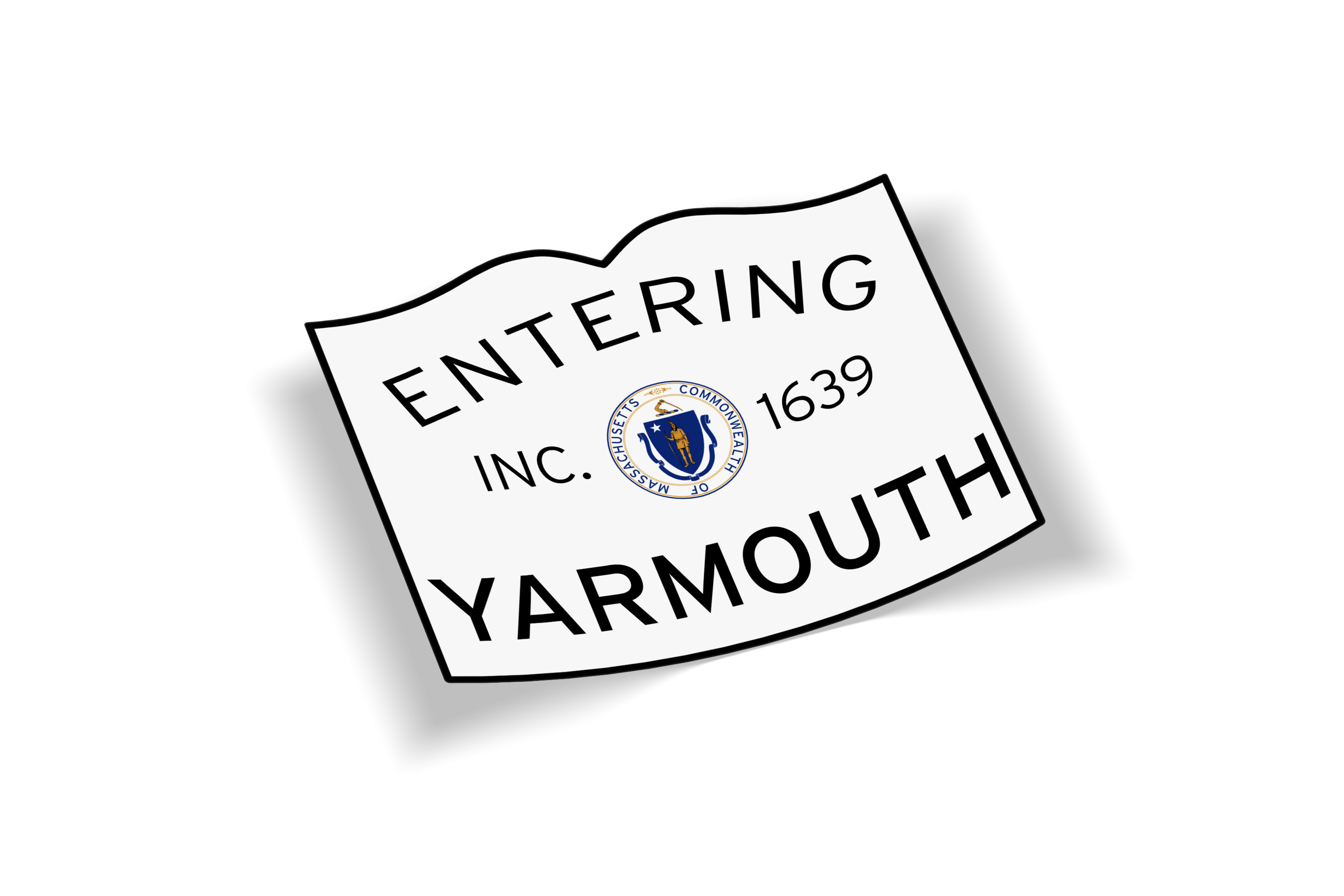 Entering Yarmouth Sticker