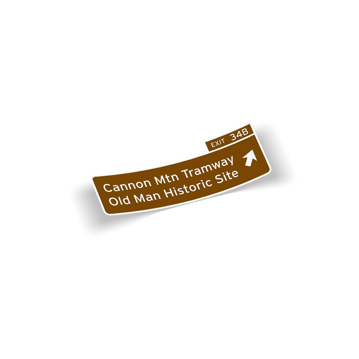 Exit 34B Cannon Mountain Tramway Sticker