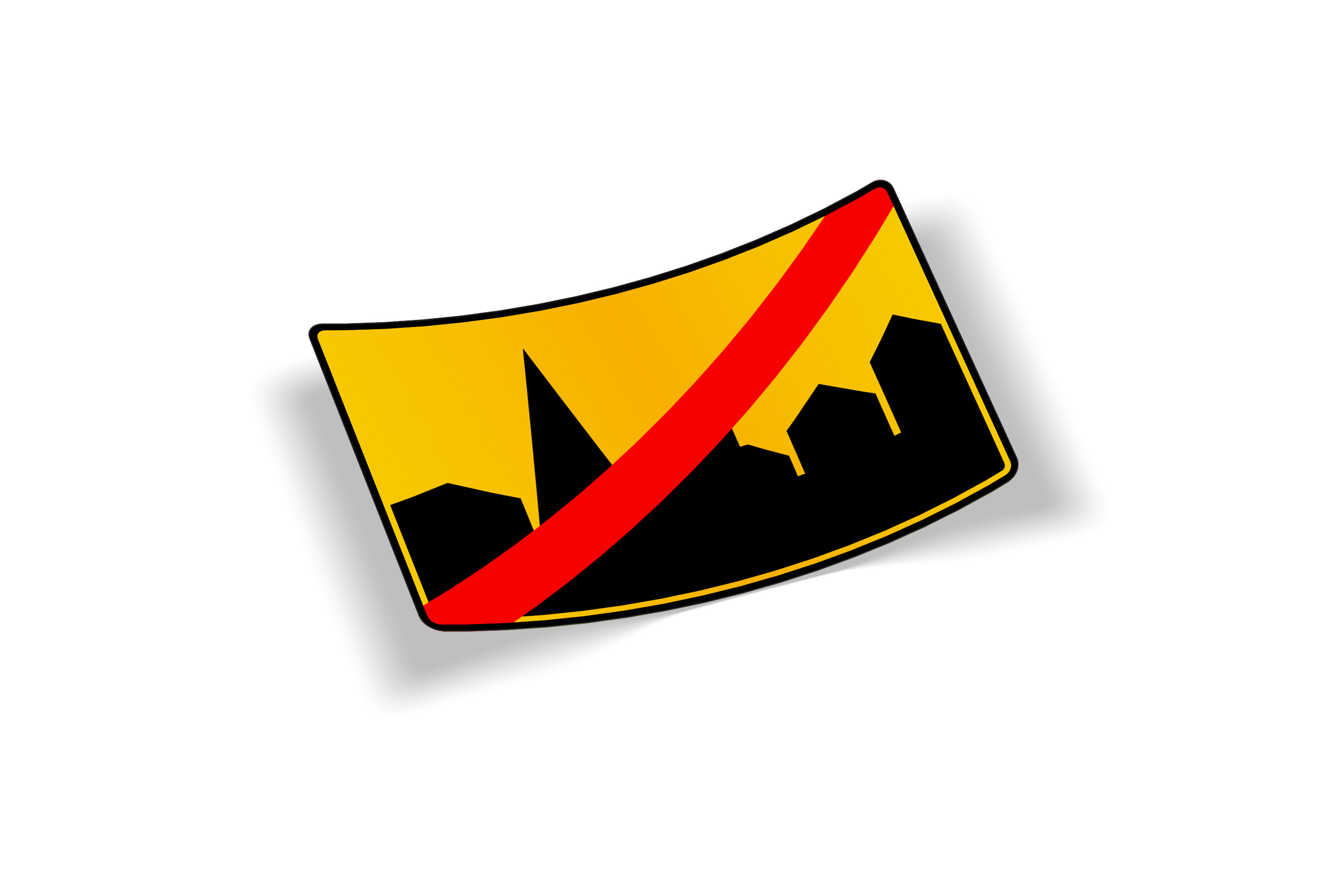 Iceland Leaving Town Sticker