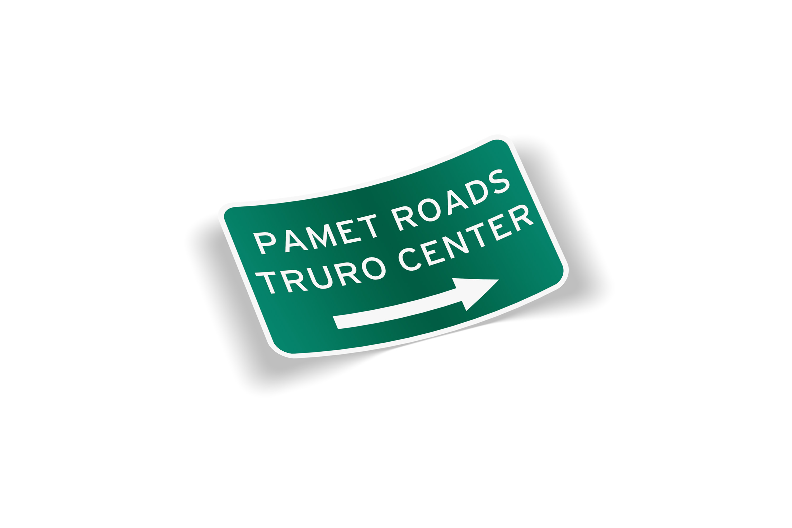 Pamet Roads Truro Center Sticker