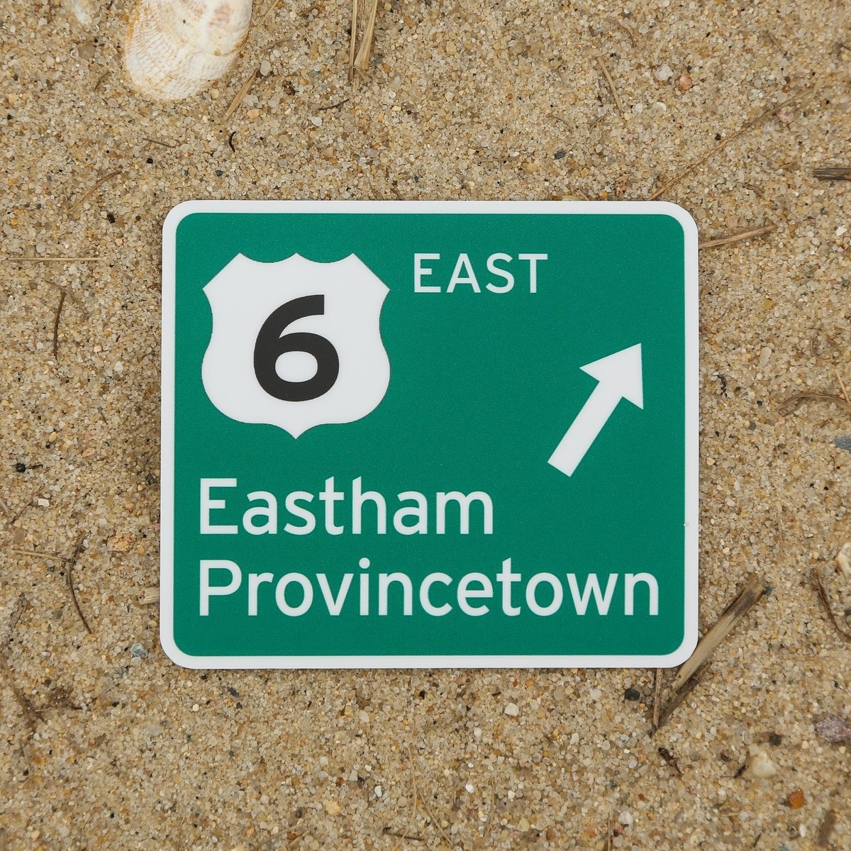 Cape Cod Route 6 Eastham and Provincetown Sticker main image