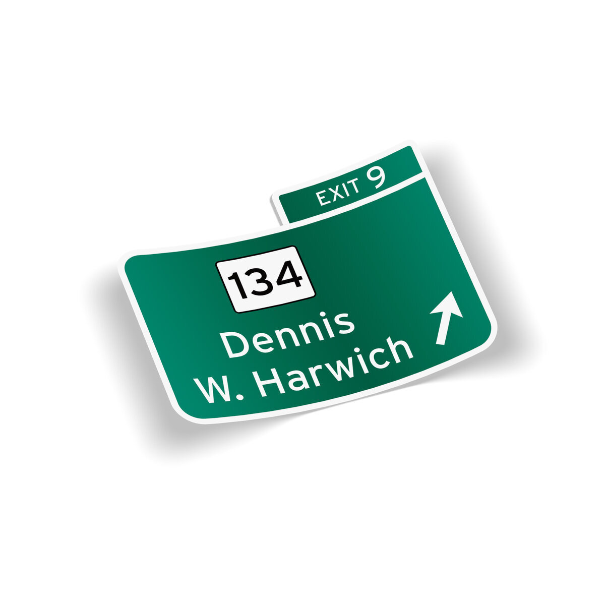 Cape Cod Route 6 Exit 9 Sticker main image