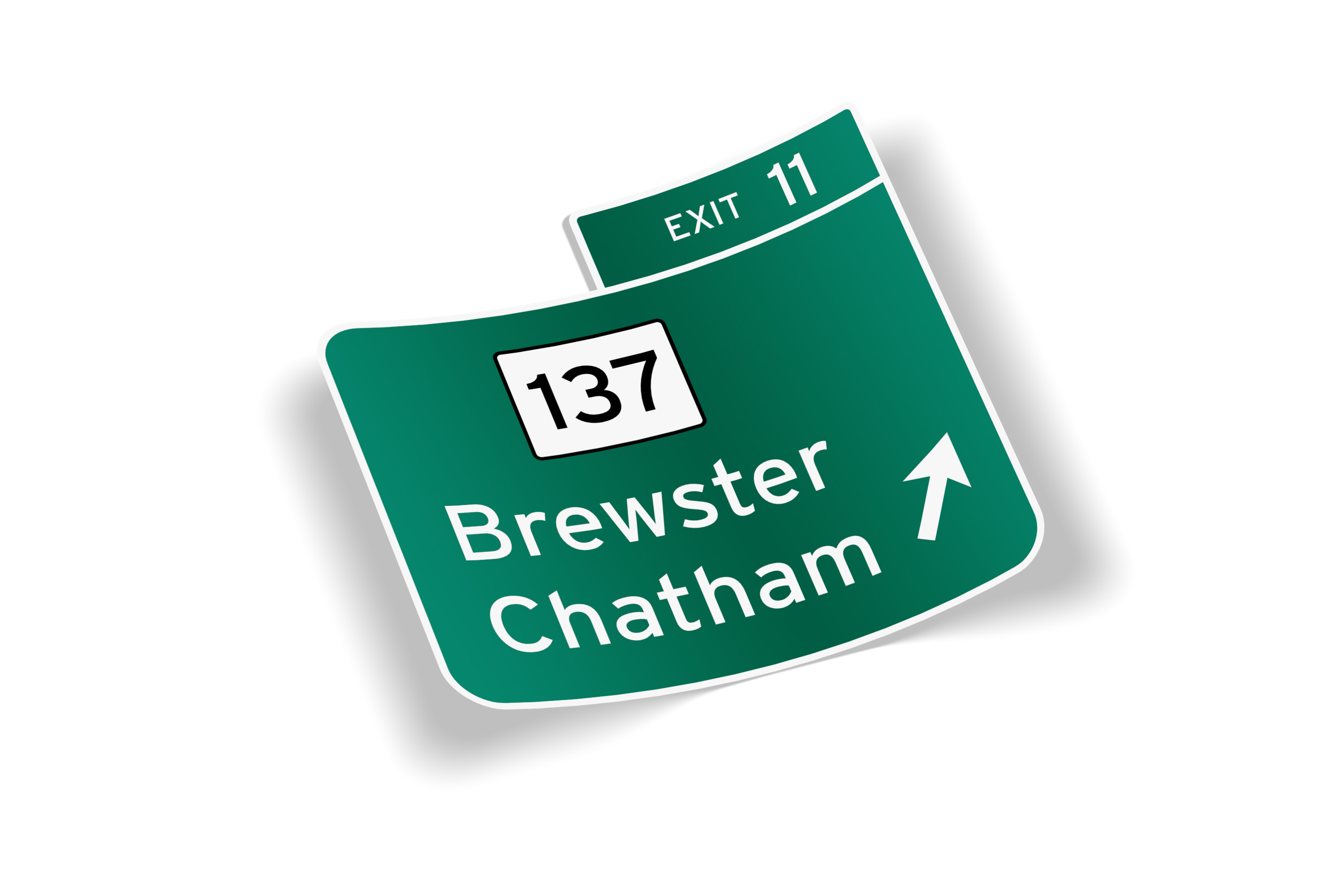 Cape Cod Route 6 Exit 11 Sticker