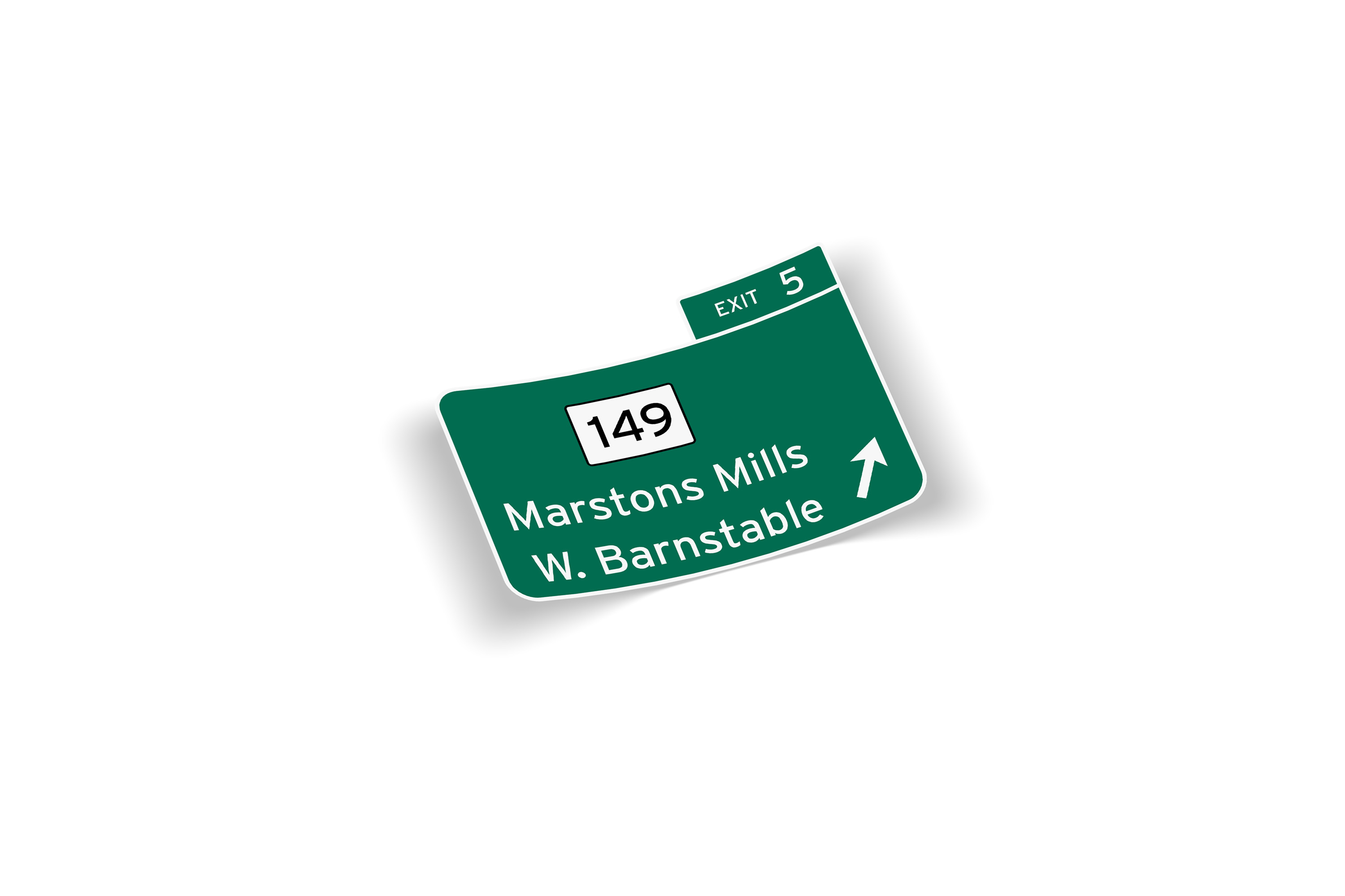 Cape Cod Route 6 Exit 5 Sticker