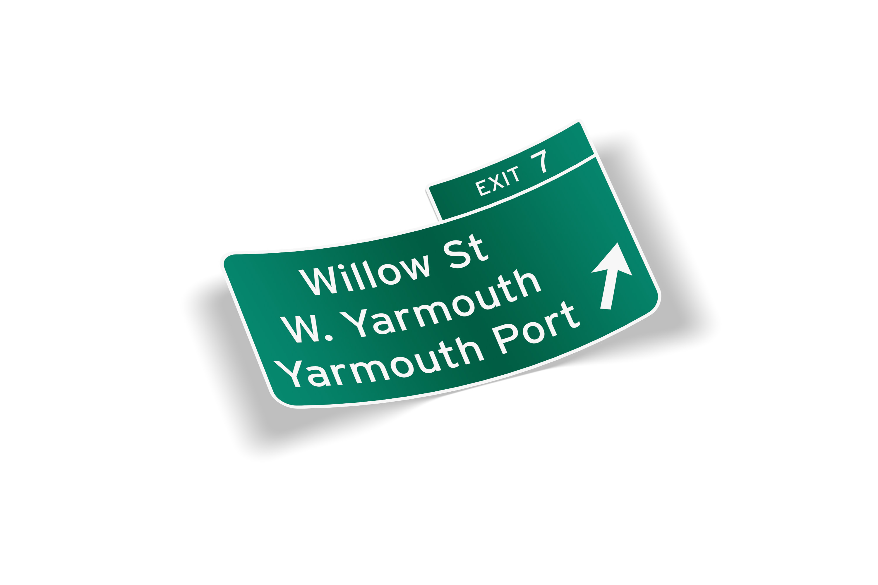 Cape Cod Route 6 Exit 7 Sticker