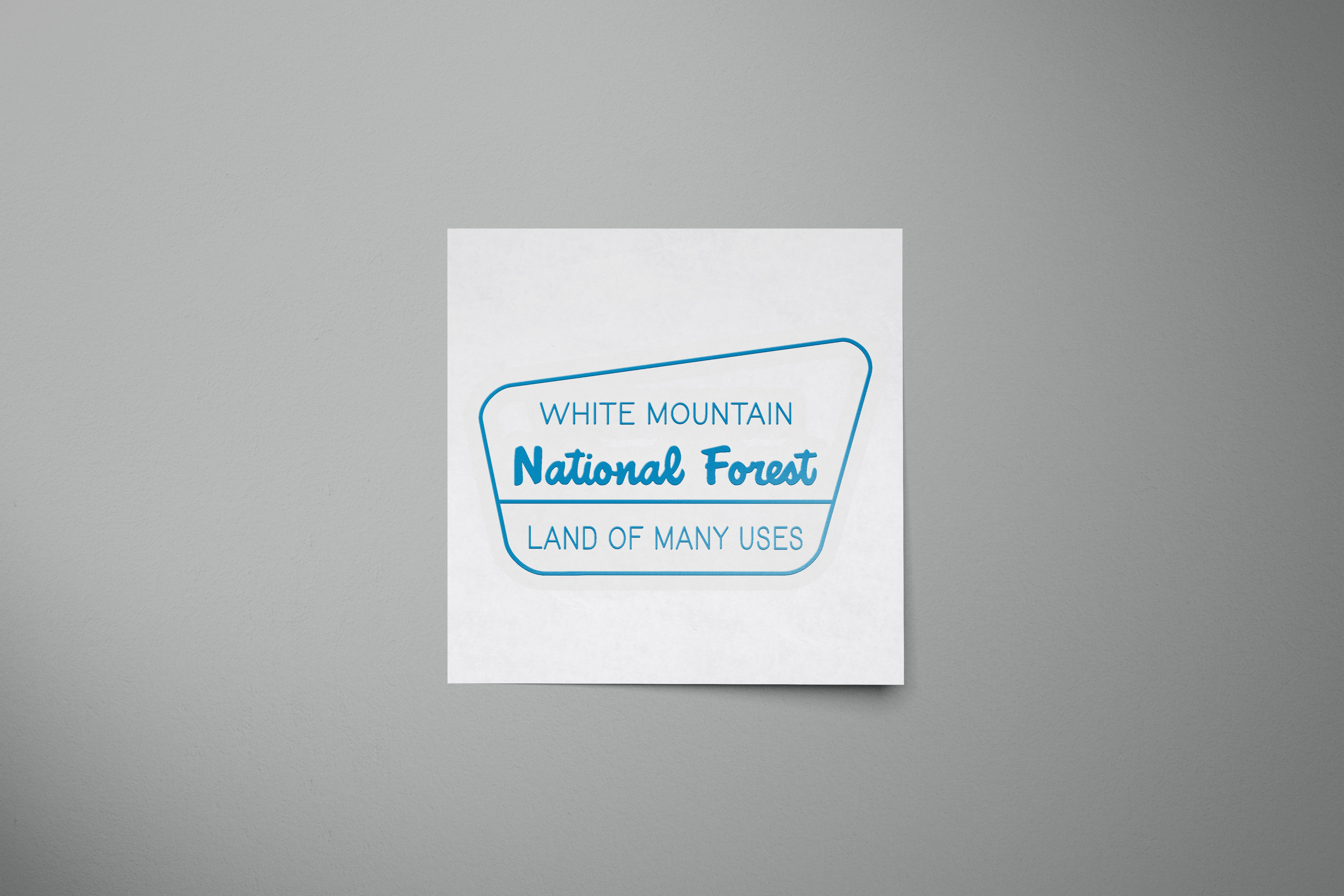 White Mountain National Forest Entrance Sign Sticker