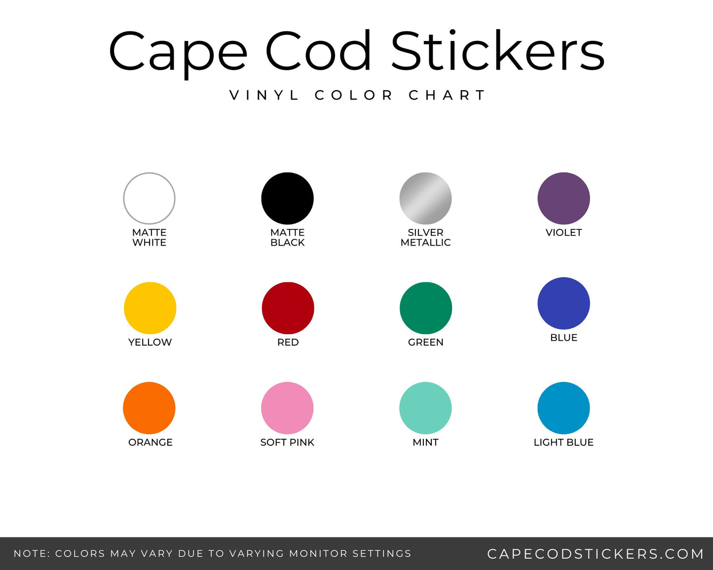 Cape Cod Outline Vinyl Sticker