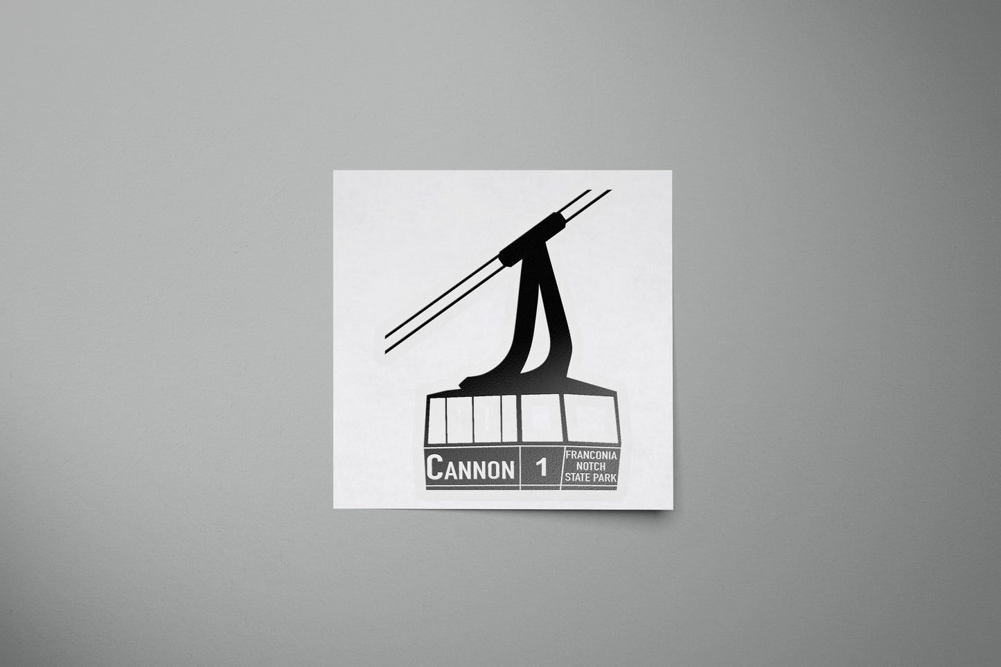 Cannon Mountain Tram Vinyl Sticker