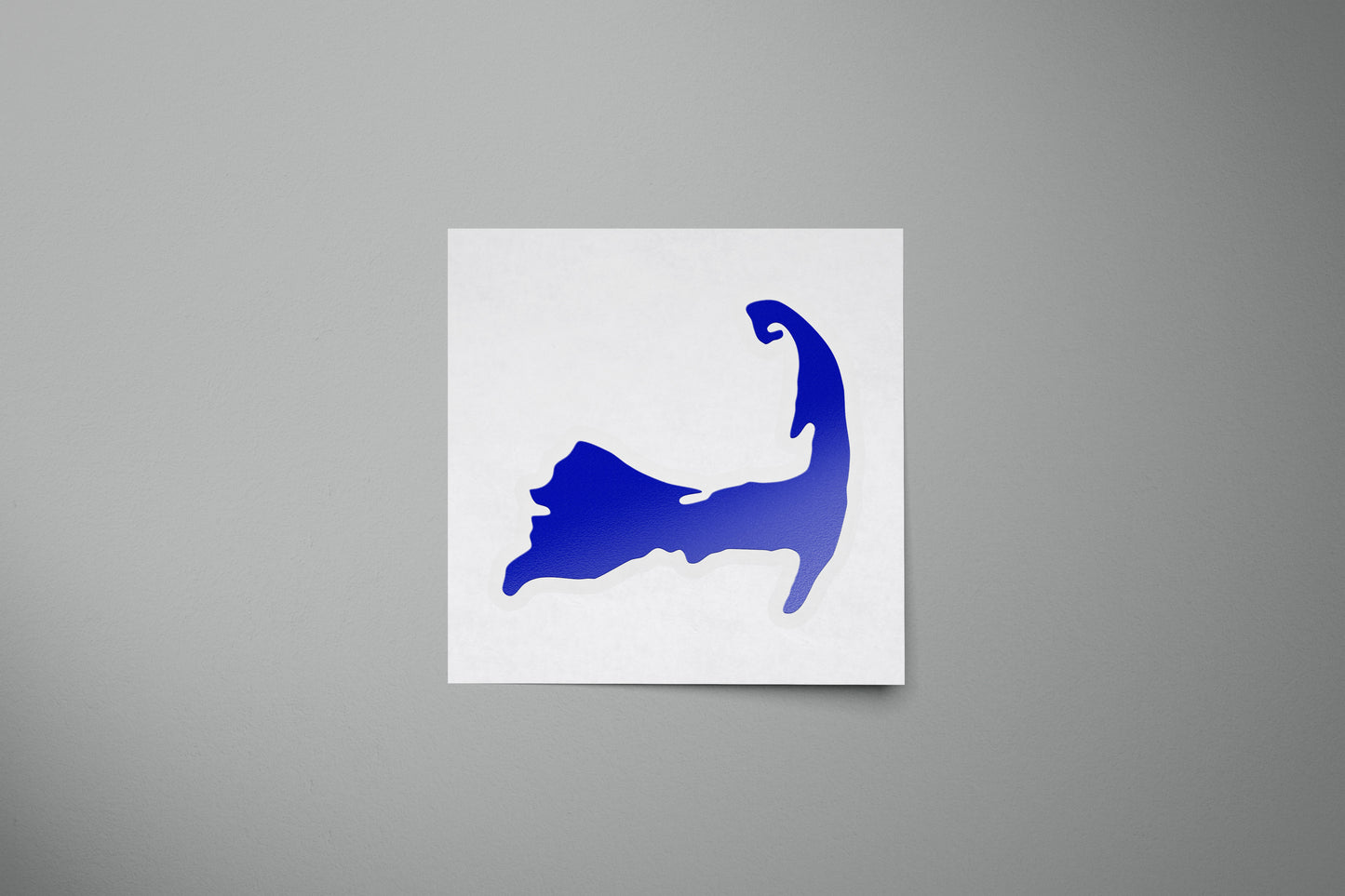 Blue Cape Cod Sticker - 4" x 3.5"