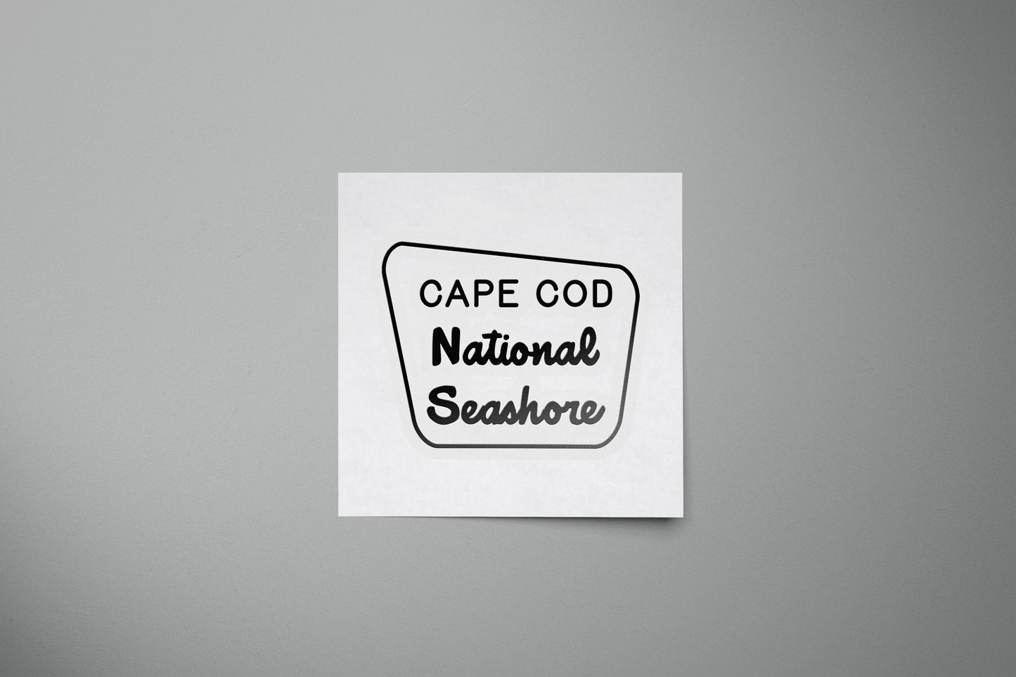 Cape Cod National Seashore Entrance Sign Cutout Vinyl Sticker