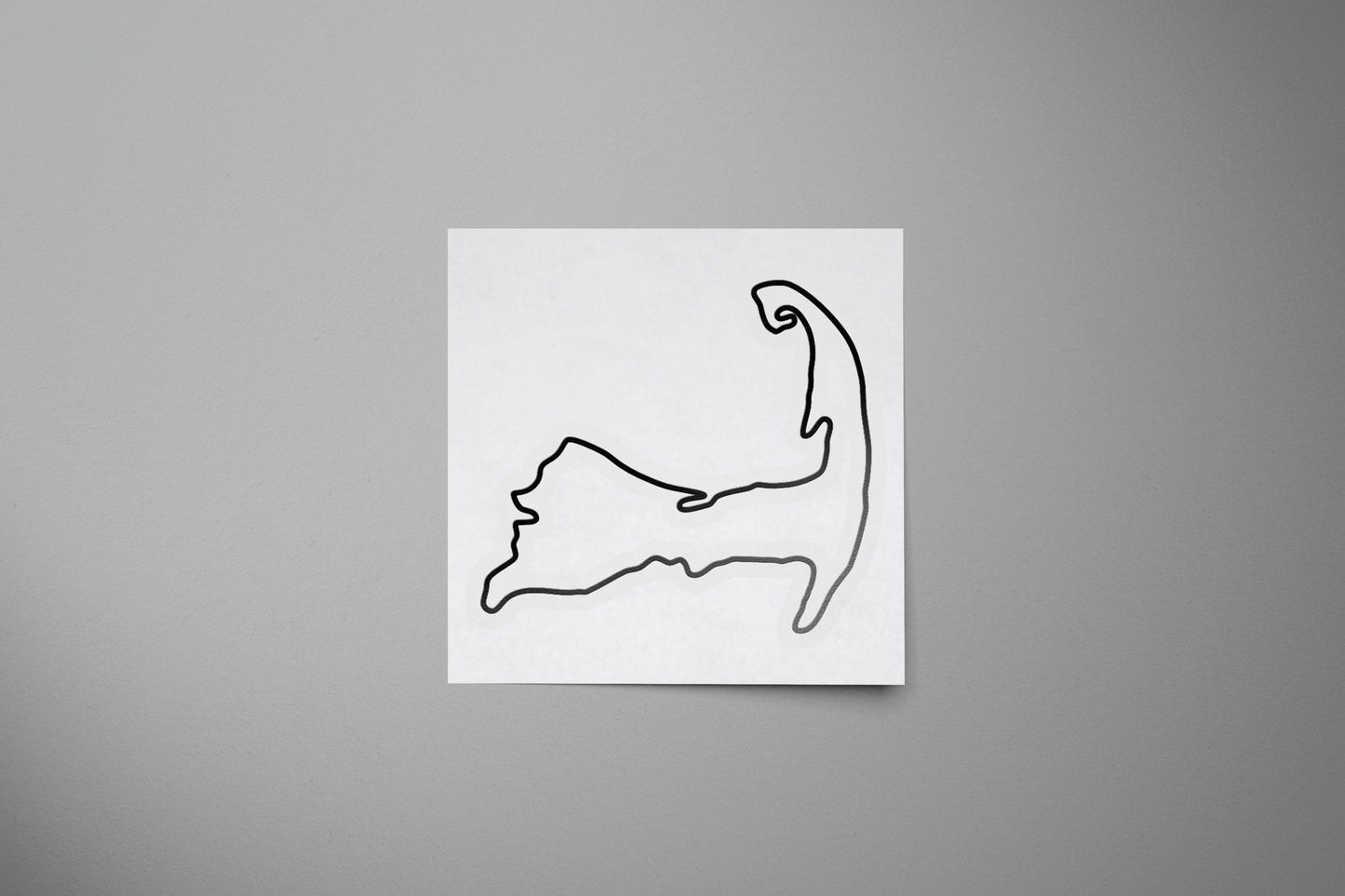 Cape Cod Outline Vinyl Sticker