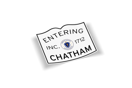 Entering Chatham Waterproof Sticker