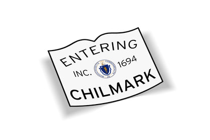 Entering Chilmark Waterproof Vinyl Martha's Vineyard Sticker