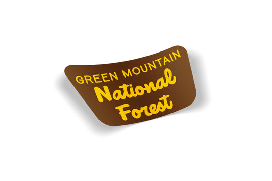 Green Mountain National Forest 5x3 Waterproof Vinyl Bumper Sticker