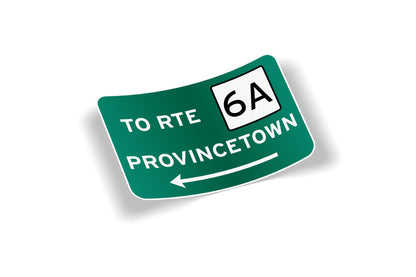 Provincetown Route 6A Cape Cod Waterproof Vinyl Sticker