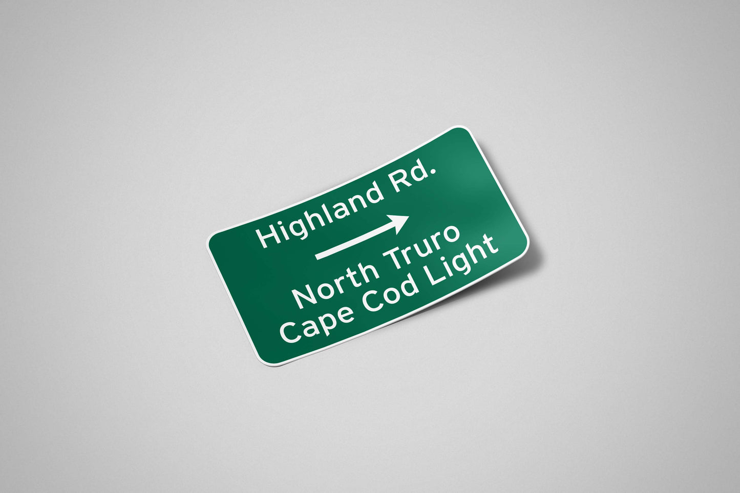 Highland Road Cape Cod Light North Truro Vinyl Sticker