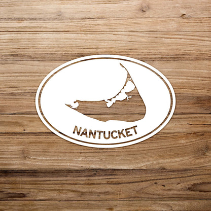 Nantucket Euro Cutout Sticker